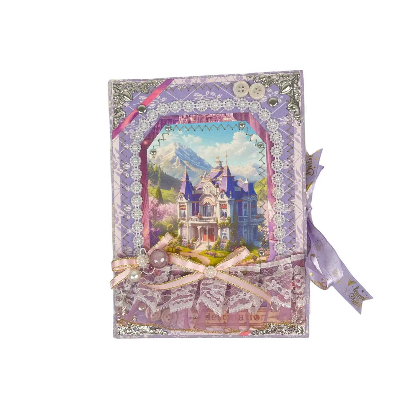 Handmade journal *Purple Castle