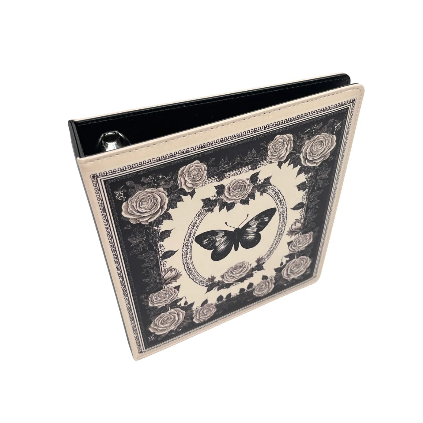 0628 Black Butterfly ATC card storage binder + 25 pcs insert