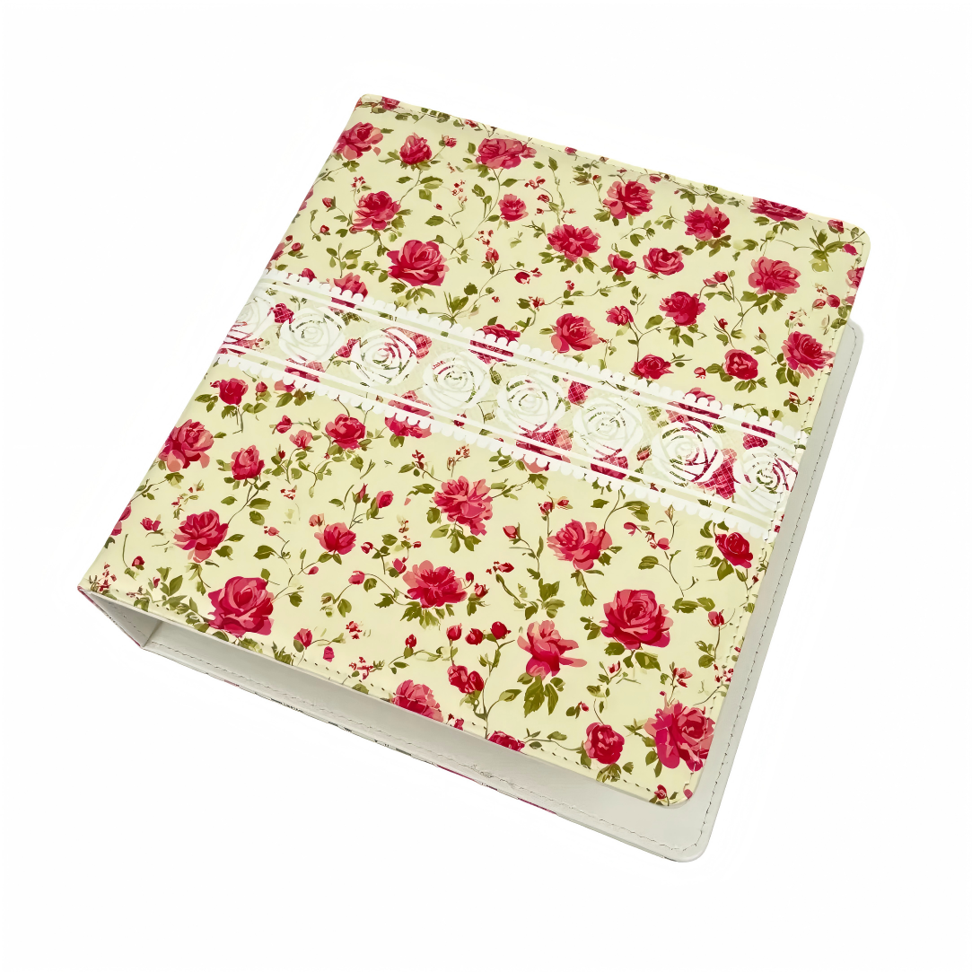 0628 Red Rose ATC card storage binder + 25 pcs insert