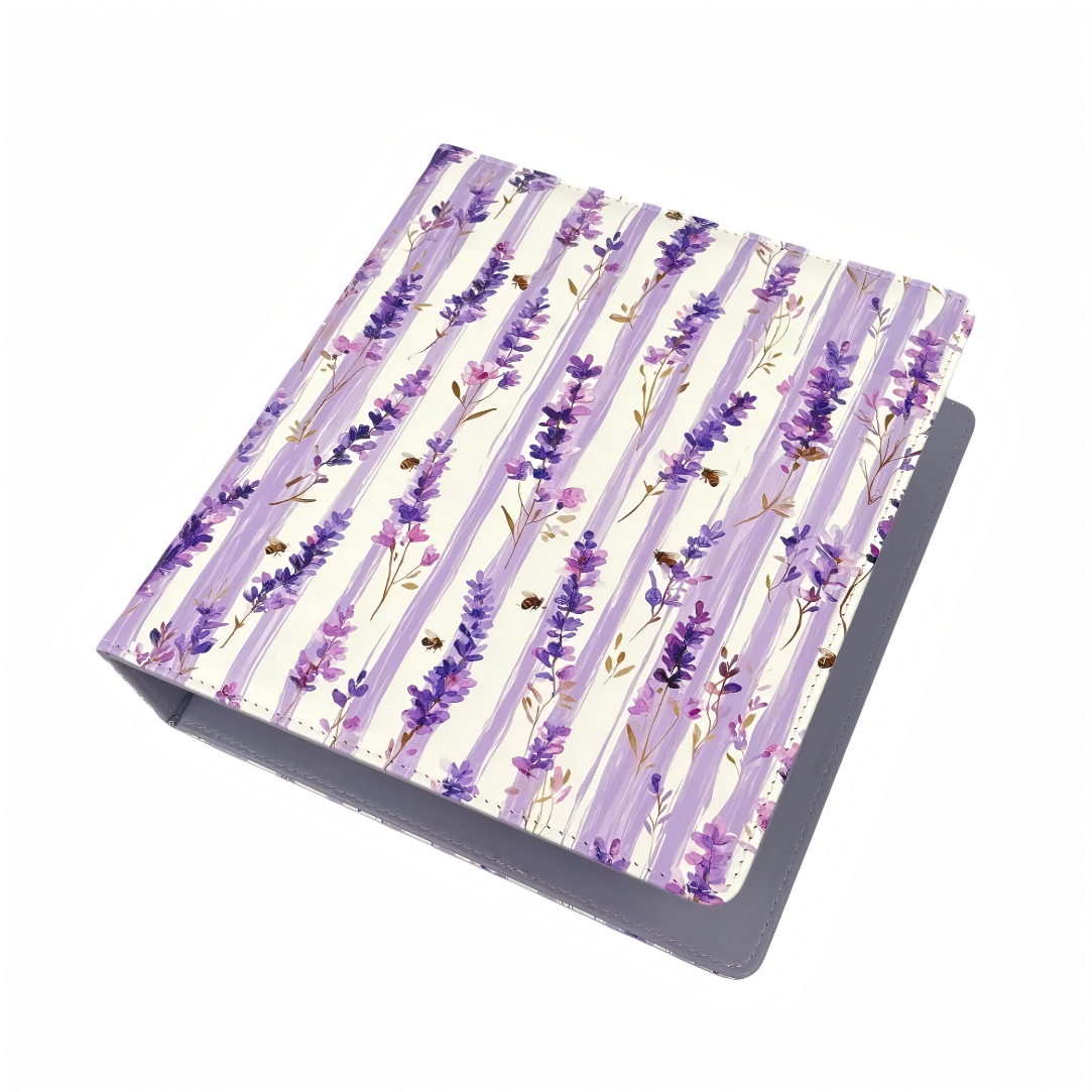 0628 Lavender ATC card storage binder + 25 pcs insert