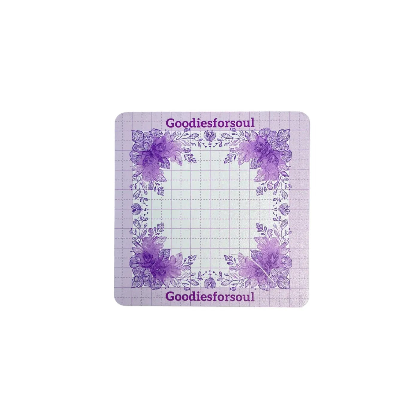 0629 Purple flower cutting mat 10*10 Cm