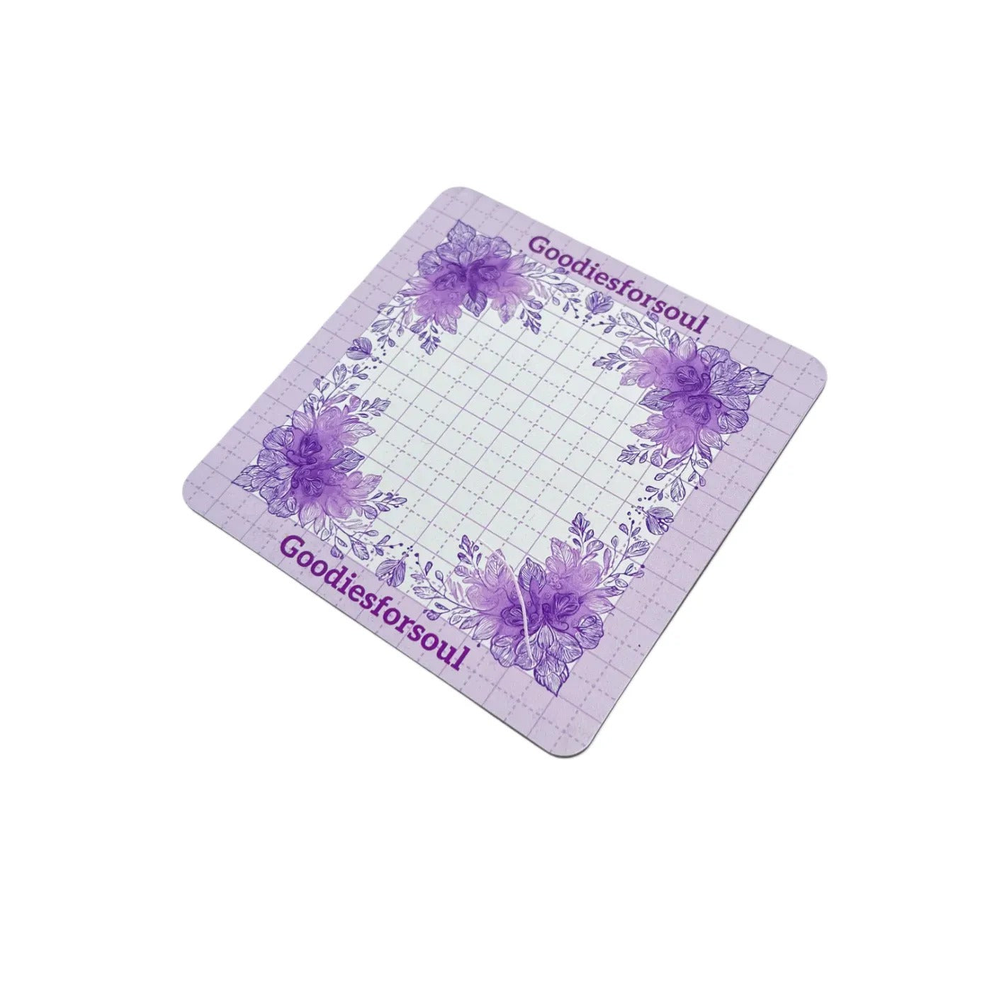 0629 Purple flower cutting mat 10*10 Cm