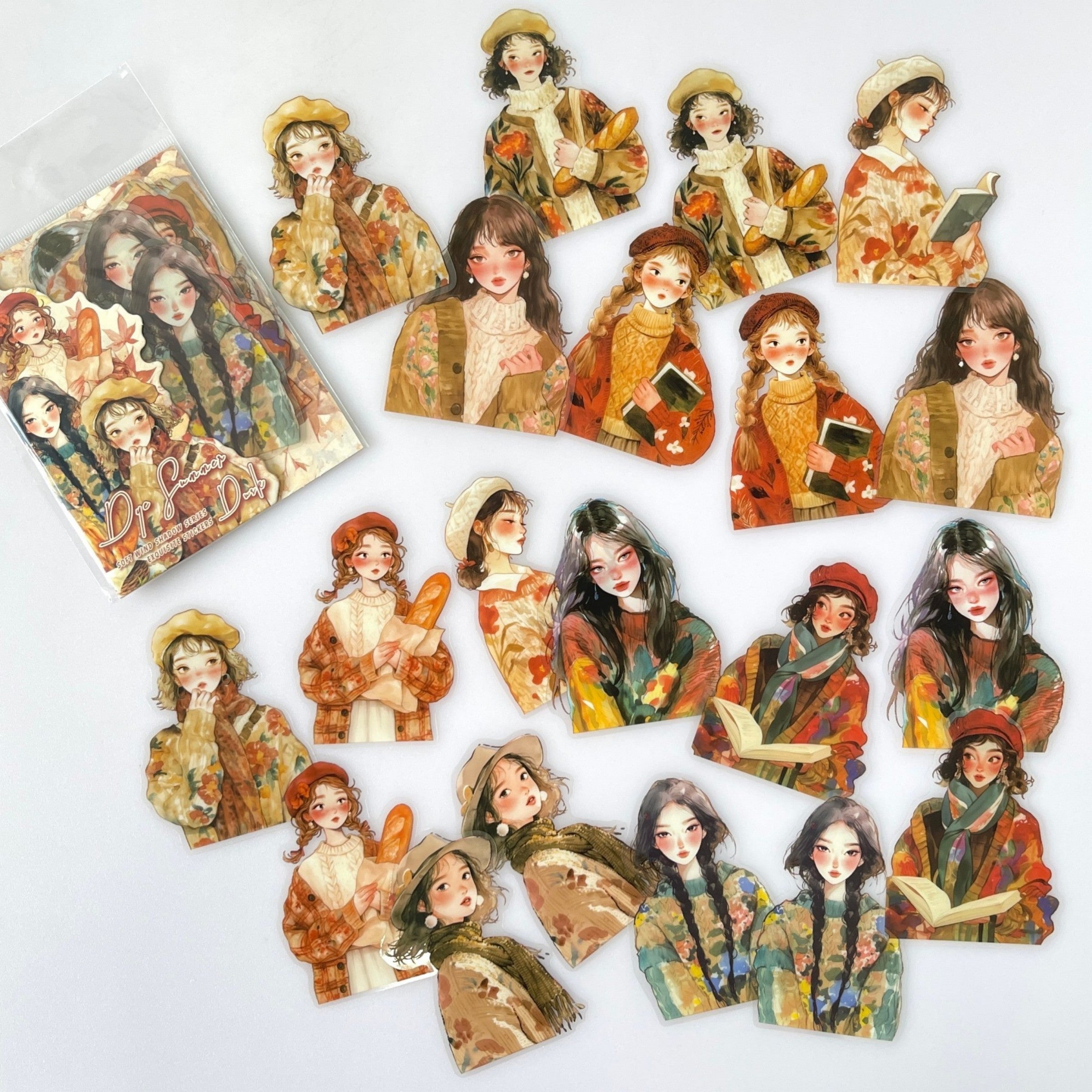 0703 Girls PET sticker -20Pcs each pack