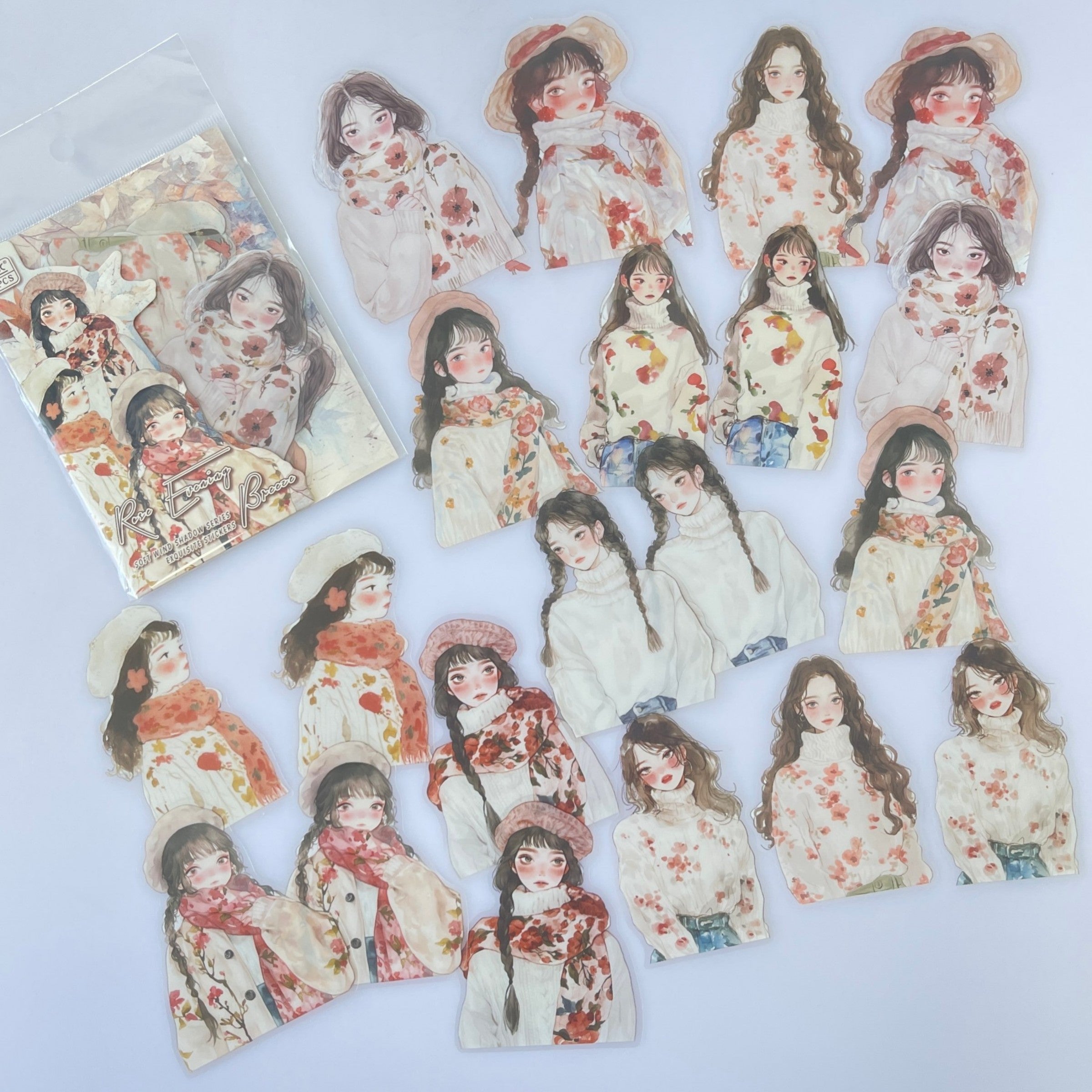0703 Girls PET sticker -20Pcs each pack