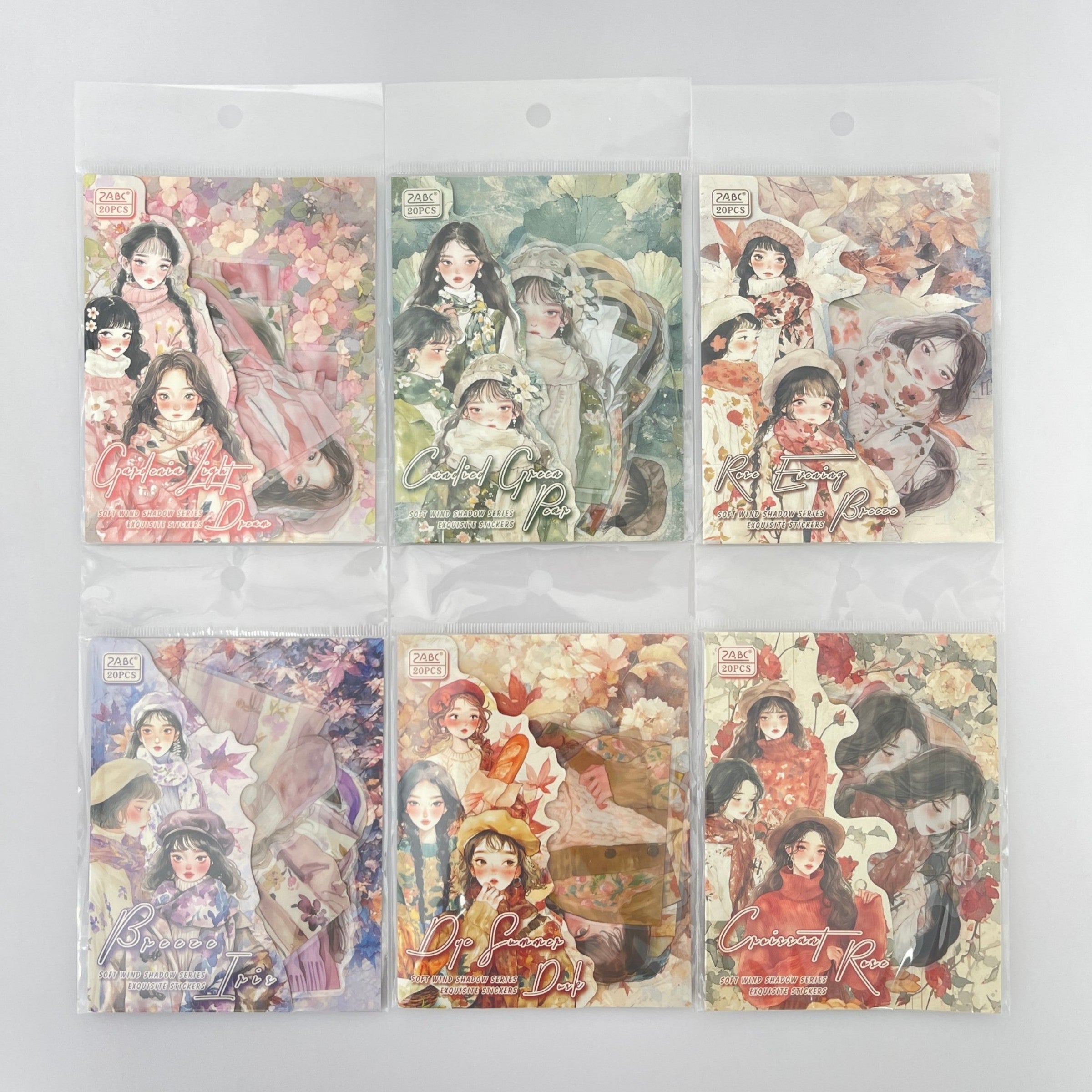 0703 Girls PET sticker -20Pcs each pack