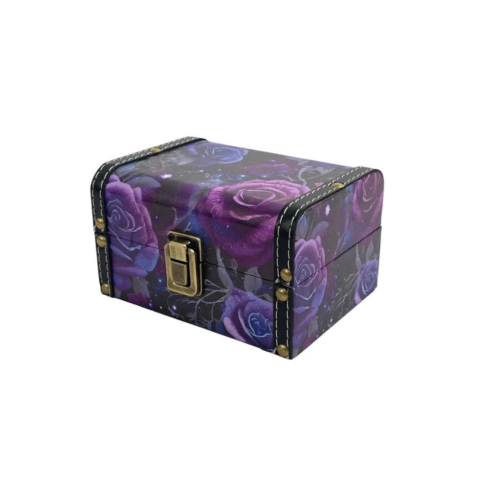 Purple roses ATC storage box