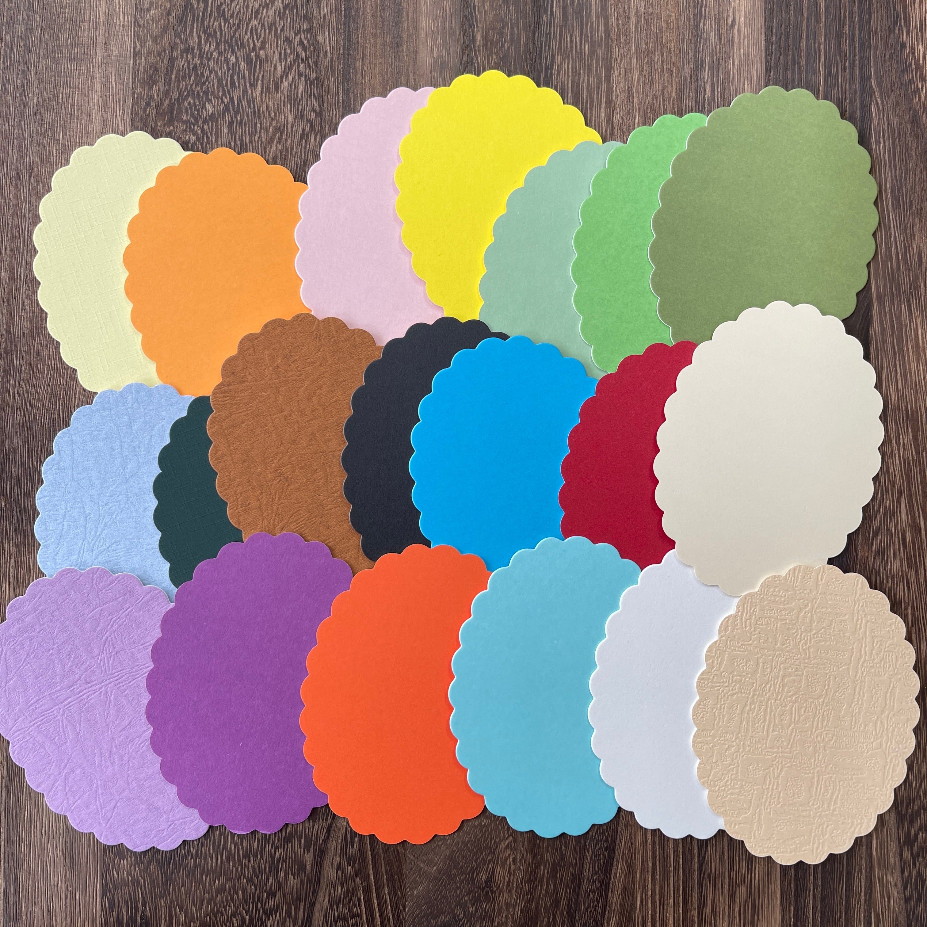 0822 Colorful wavy cards 9.4cm*12.3 1 pack 20pcs