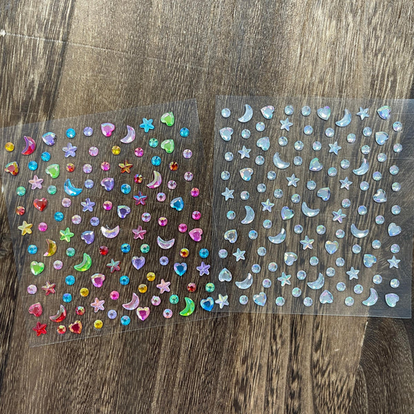 0908 Stars moon Diamond Sticker 1pcs 1pack – Goodiesforsoul