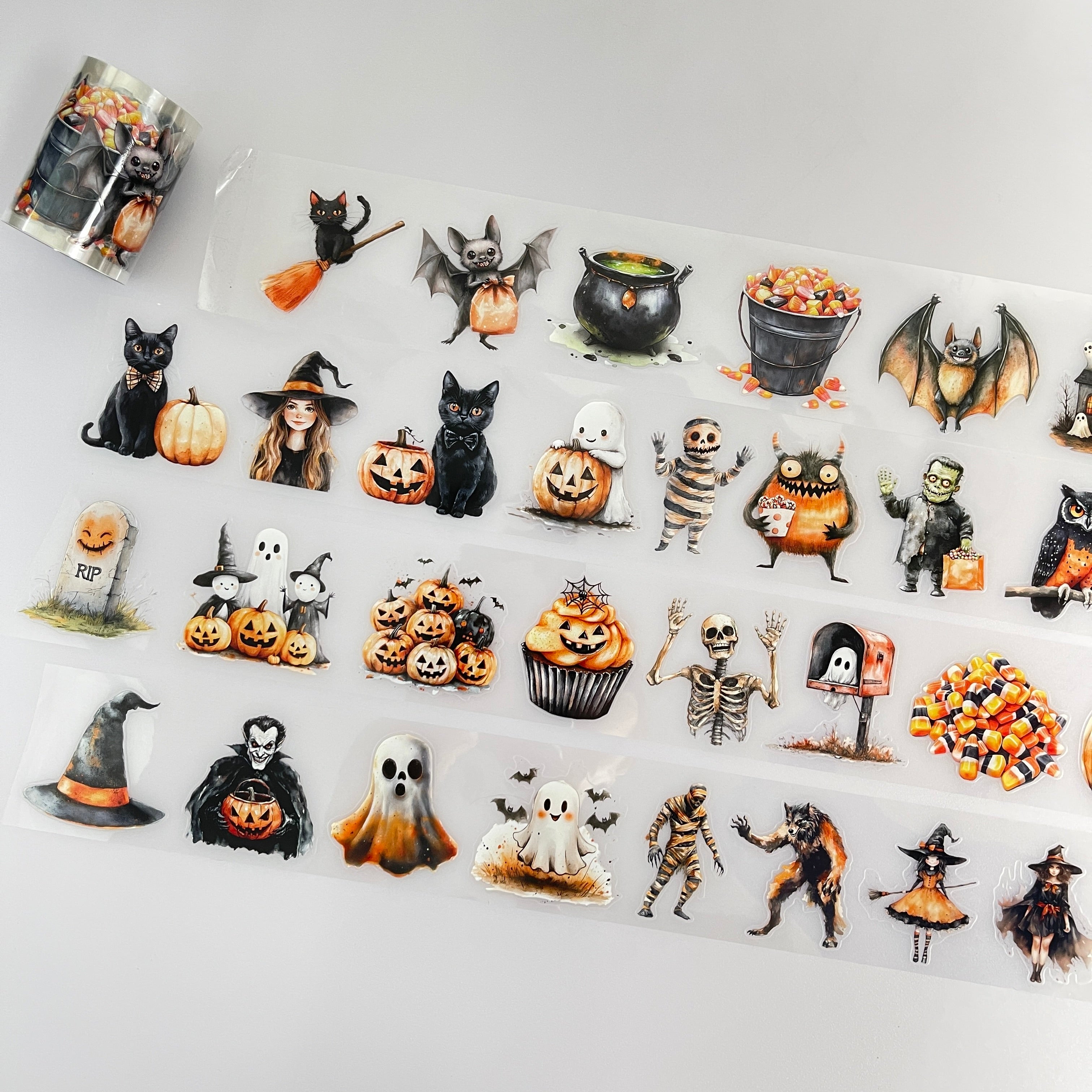 Halloween pre-cut PET tape 1 loop 5.5CM*2M