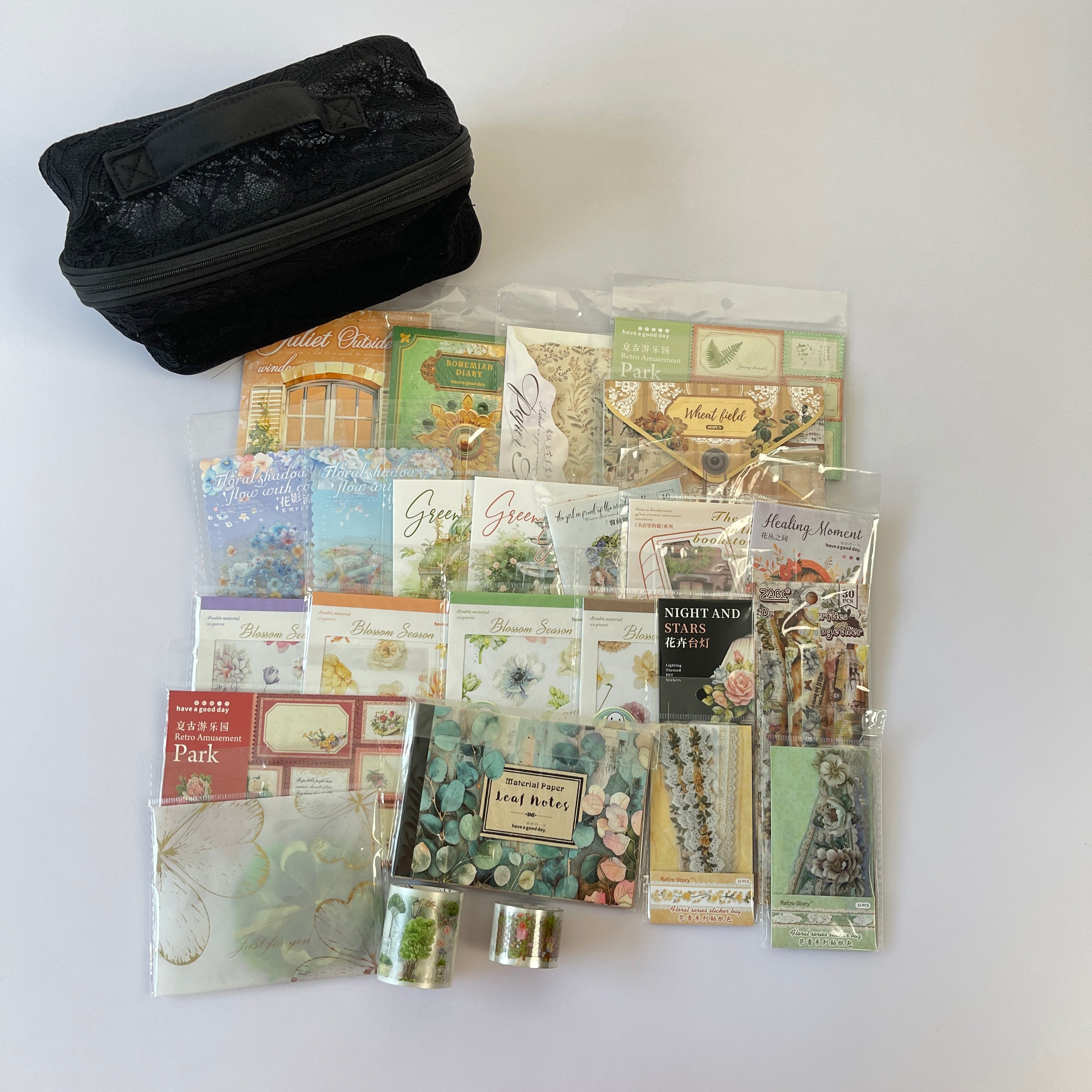 0927 B87 Plant journaling supplies mixed bundle