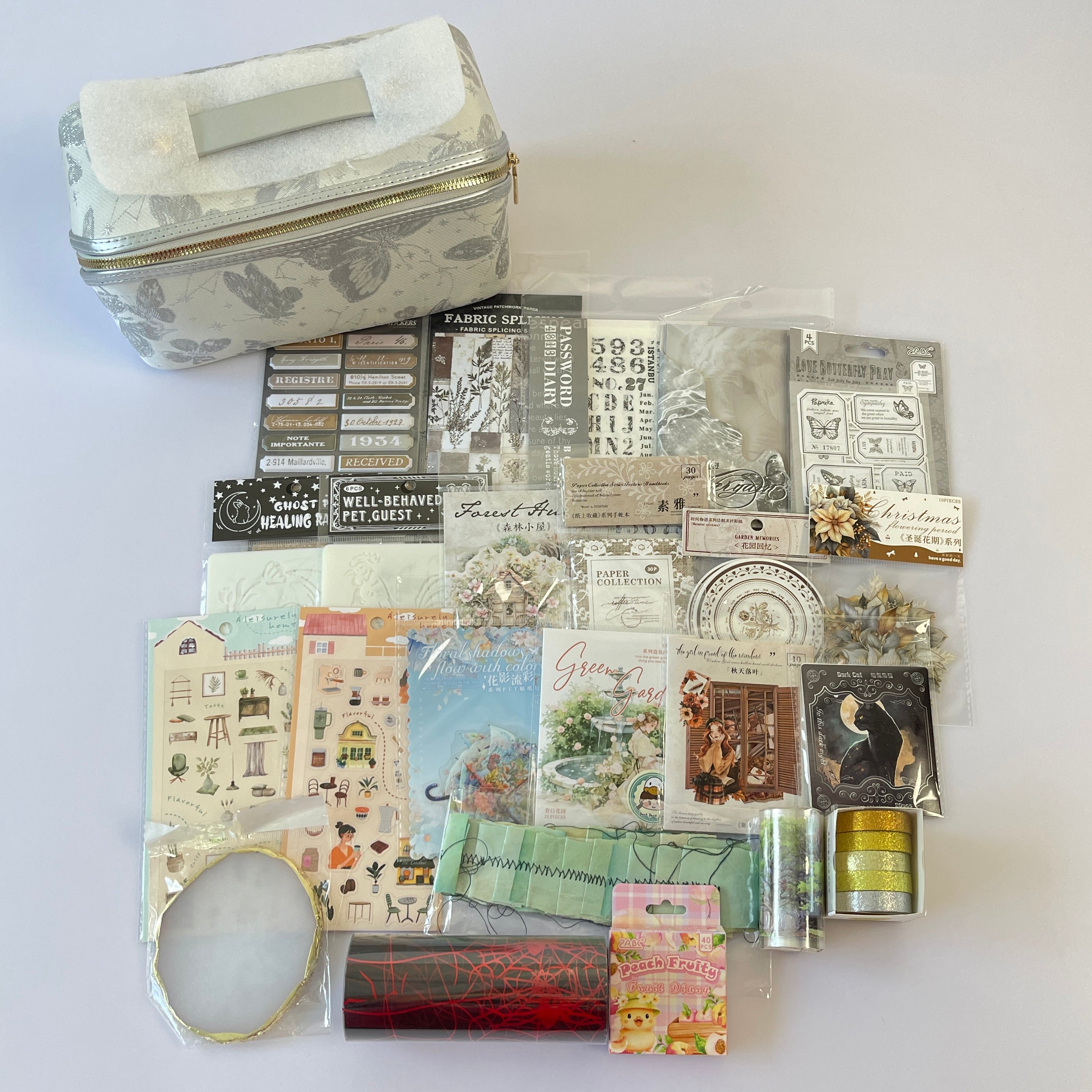 0927 B92 Colorful journaling supplies mixed bundle
