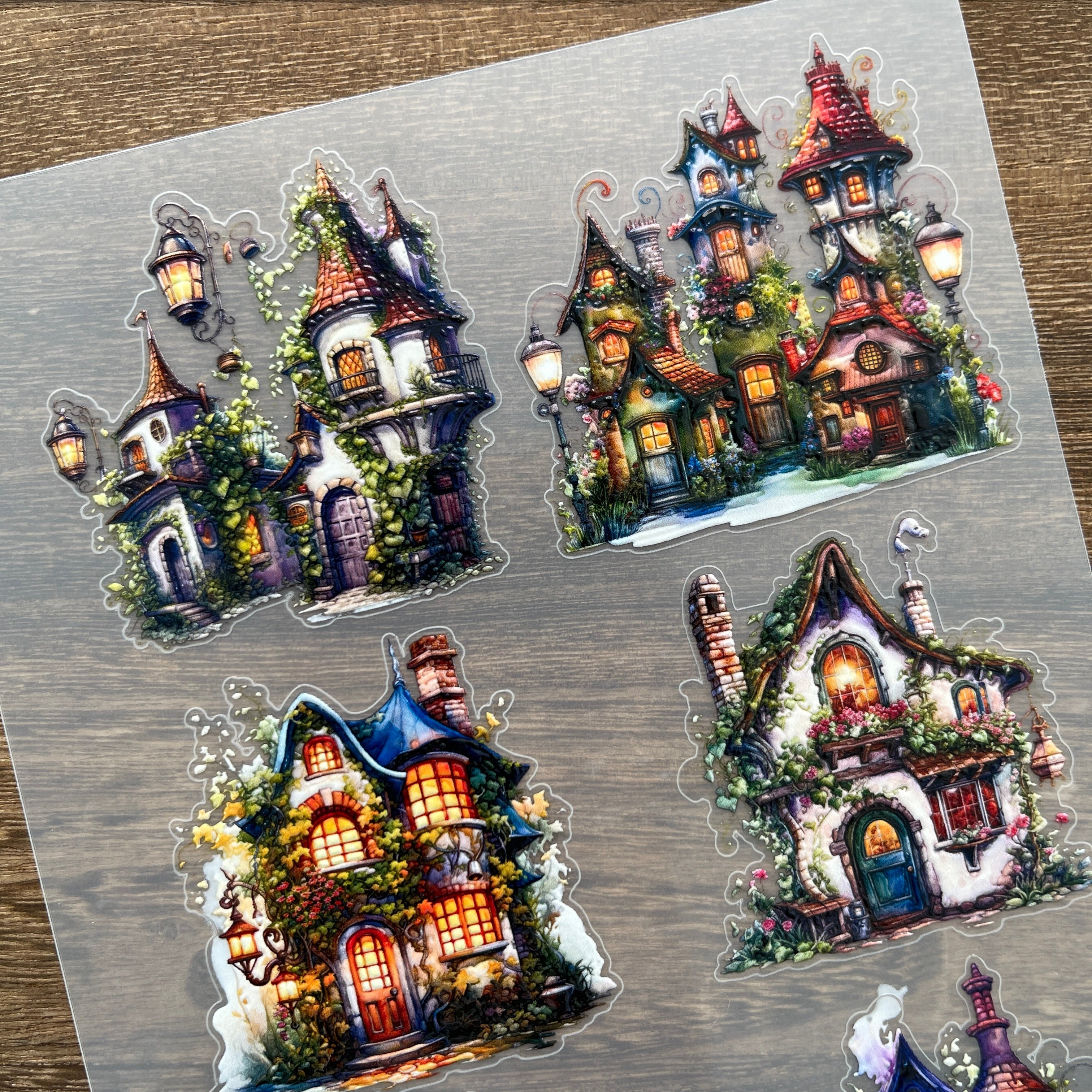 3D Magic house PET Stickers 1pcs