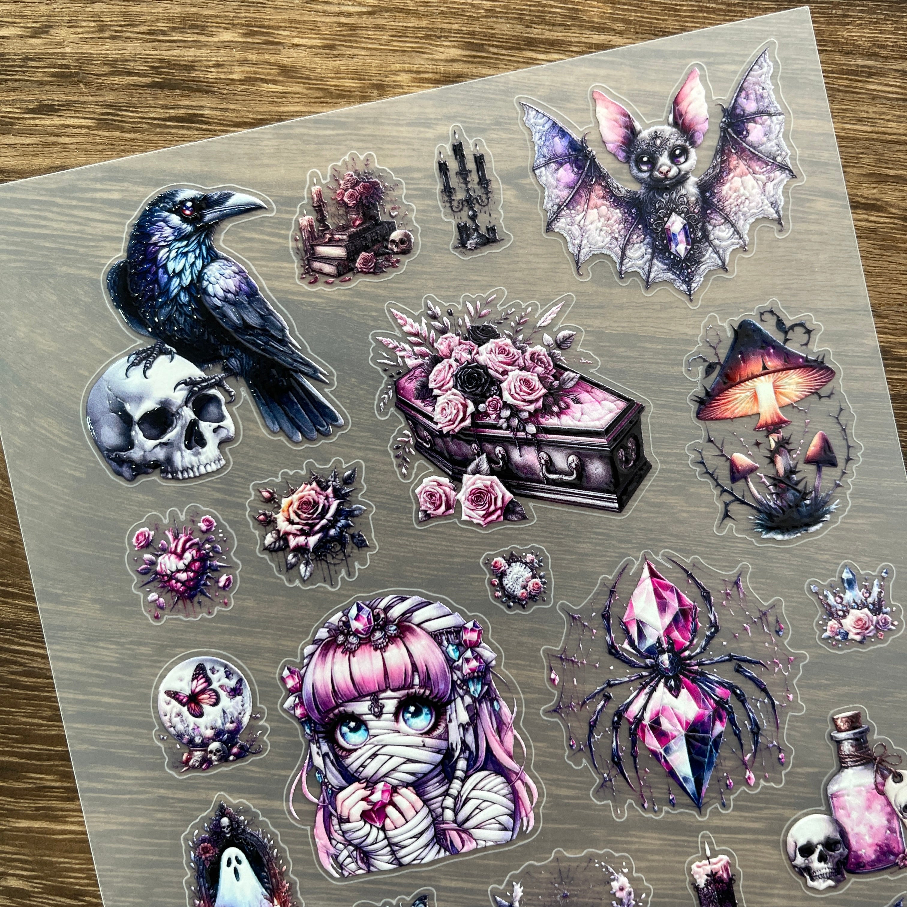 3D Halloween night PET Stickers 1pcs