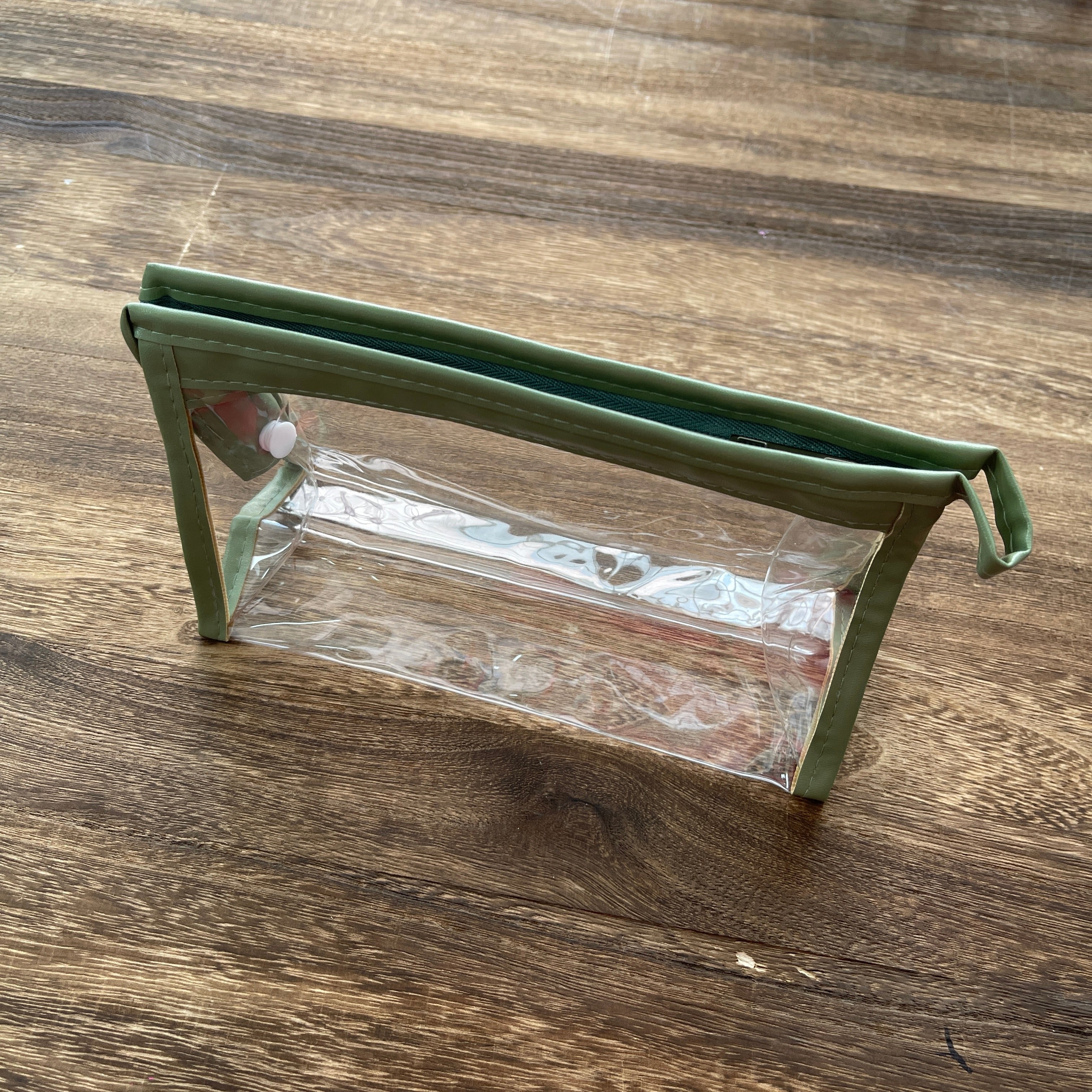 1015 Clear Transparent Marker Pouch with Zipper