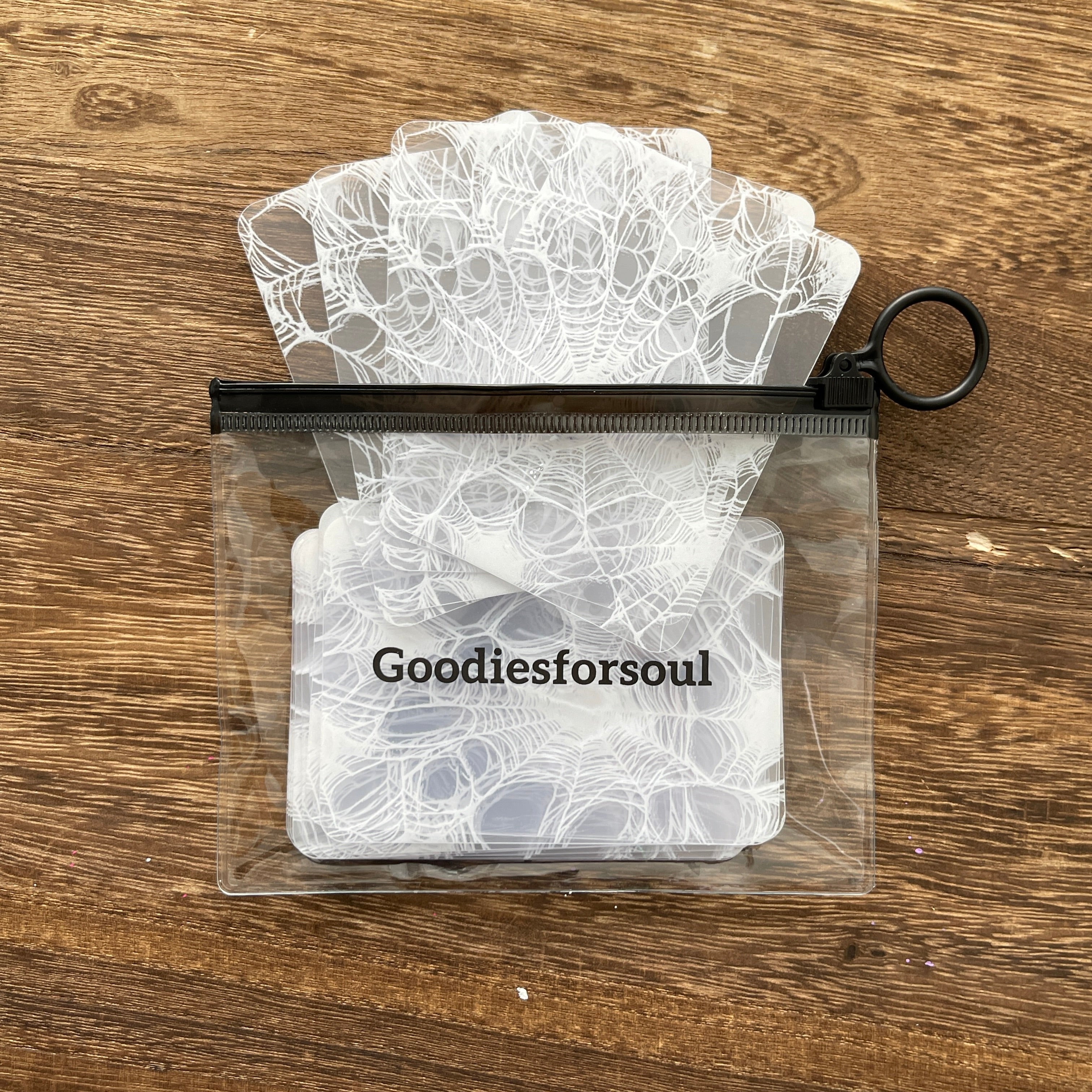Spider web Clear ATC card 20 pcs 1 pack *Both sides have protective film