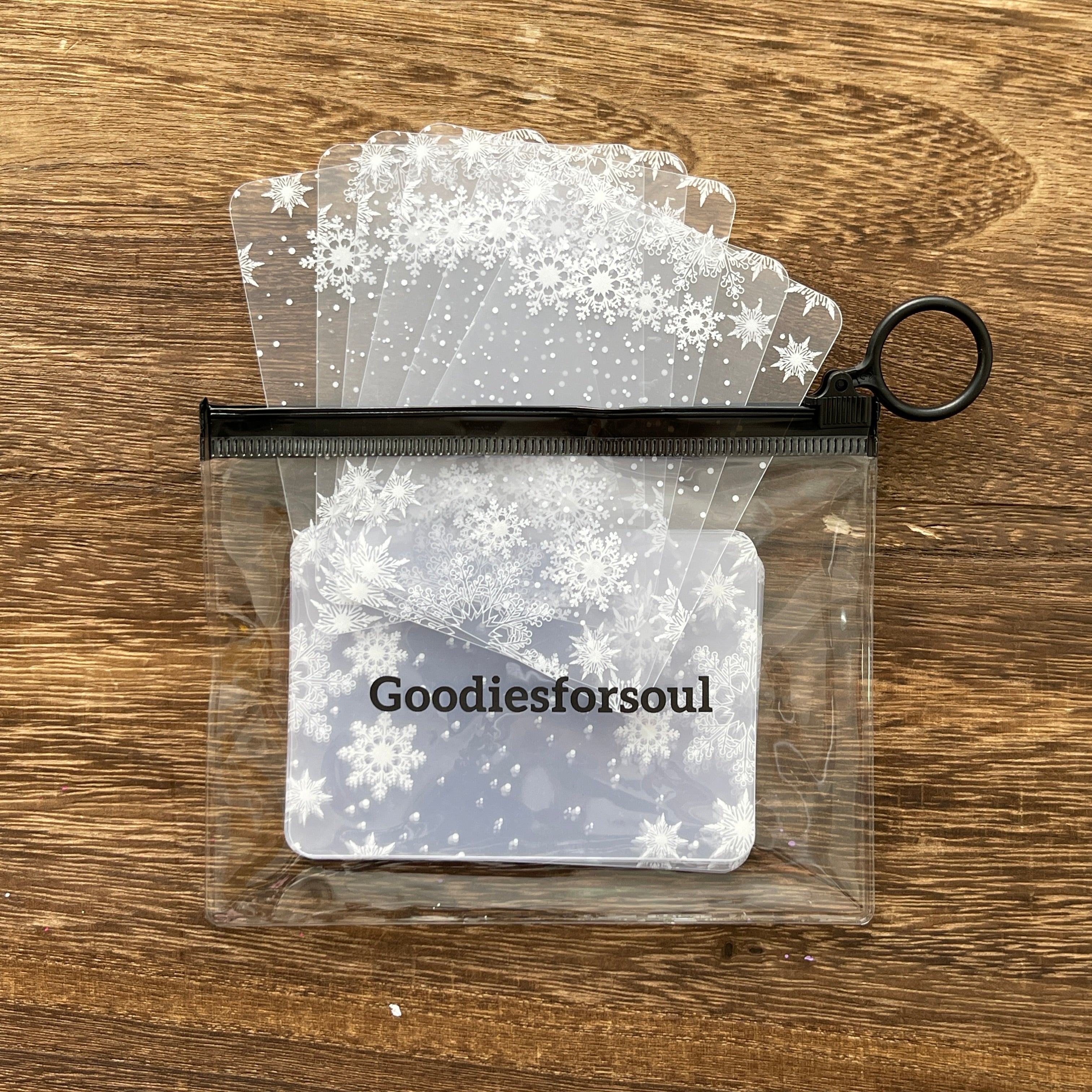 Snowflake Clear ATC card 20 pcs 1 pack *Both sides have protective film
