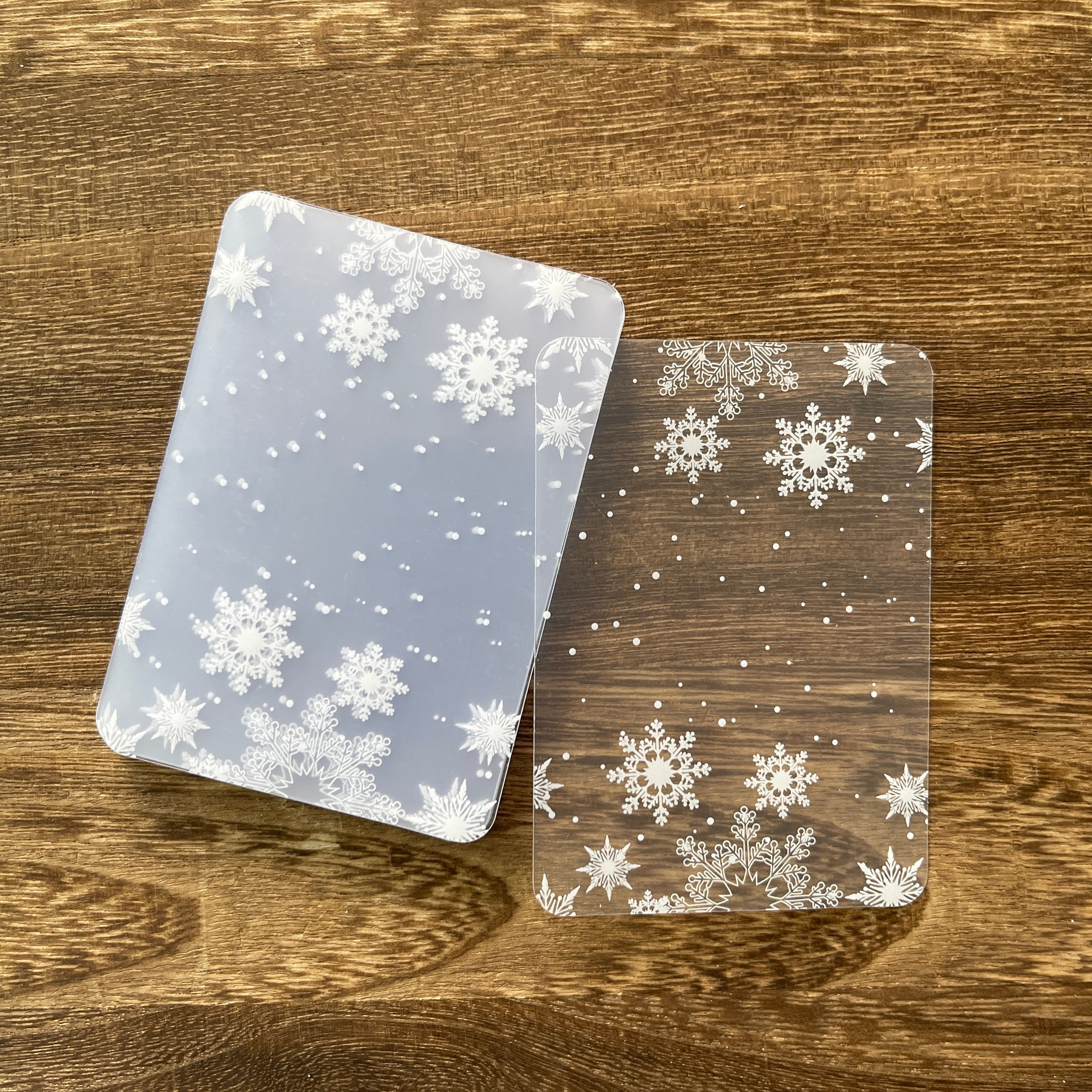 Snowflake Clear ATC card 20 pcs 1 pack *Both sides have protective film