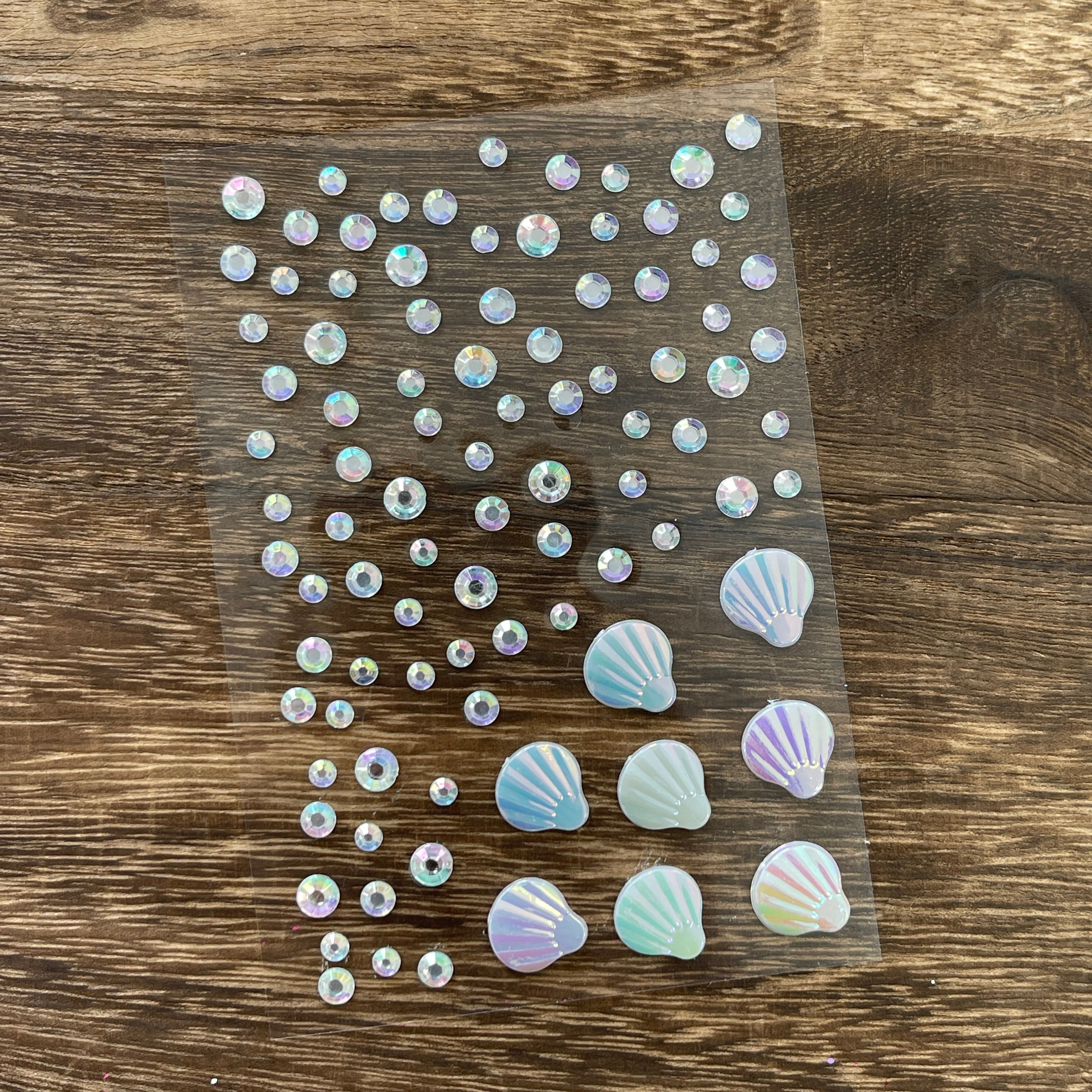 1020 Diamonds and shells Sticker 1pcs 1pack