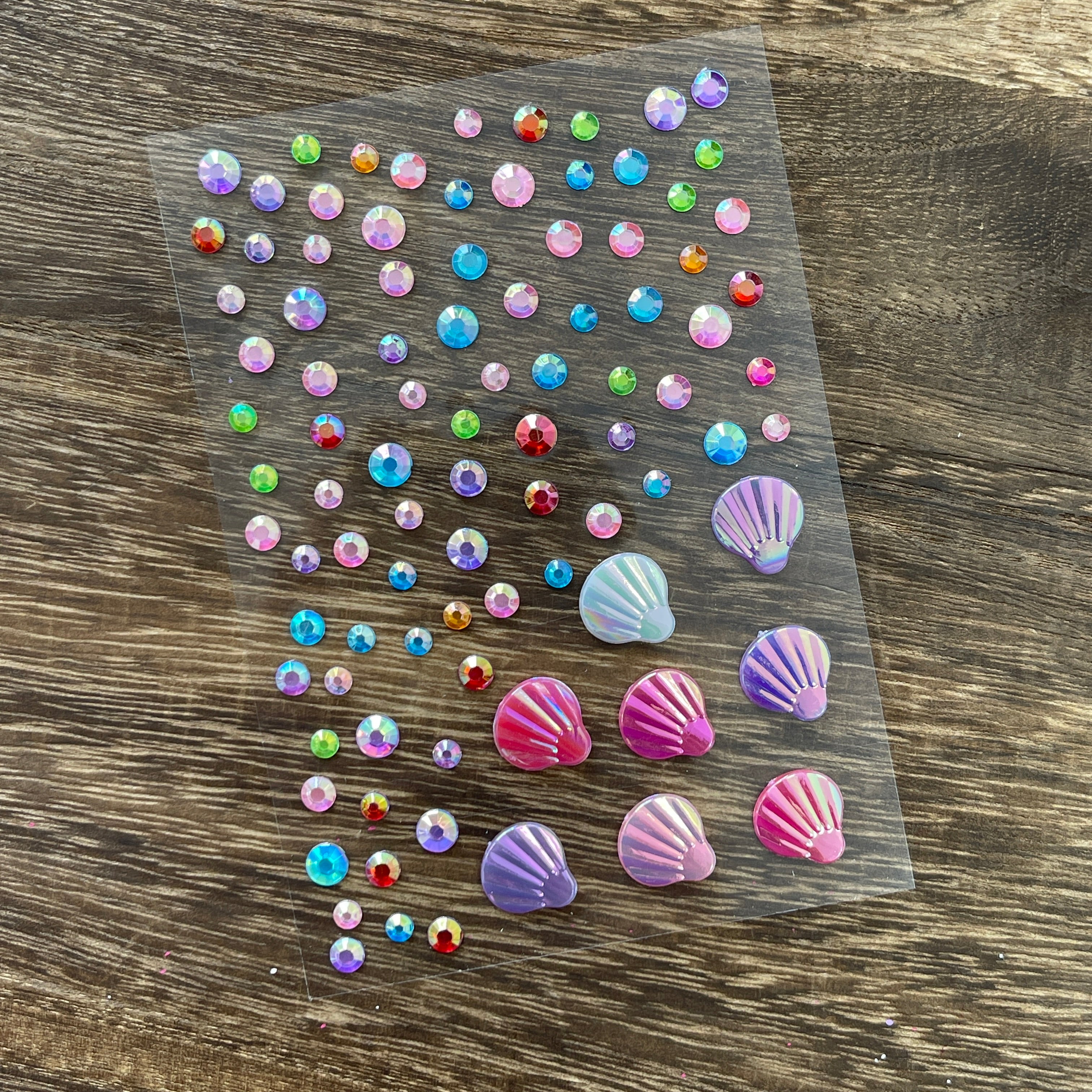 1020 Diamonds and shells Sticker 1pcs 1pack