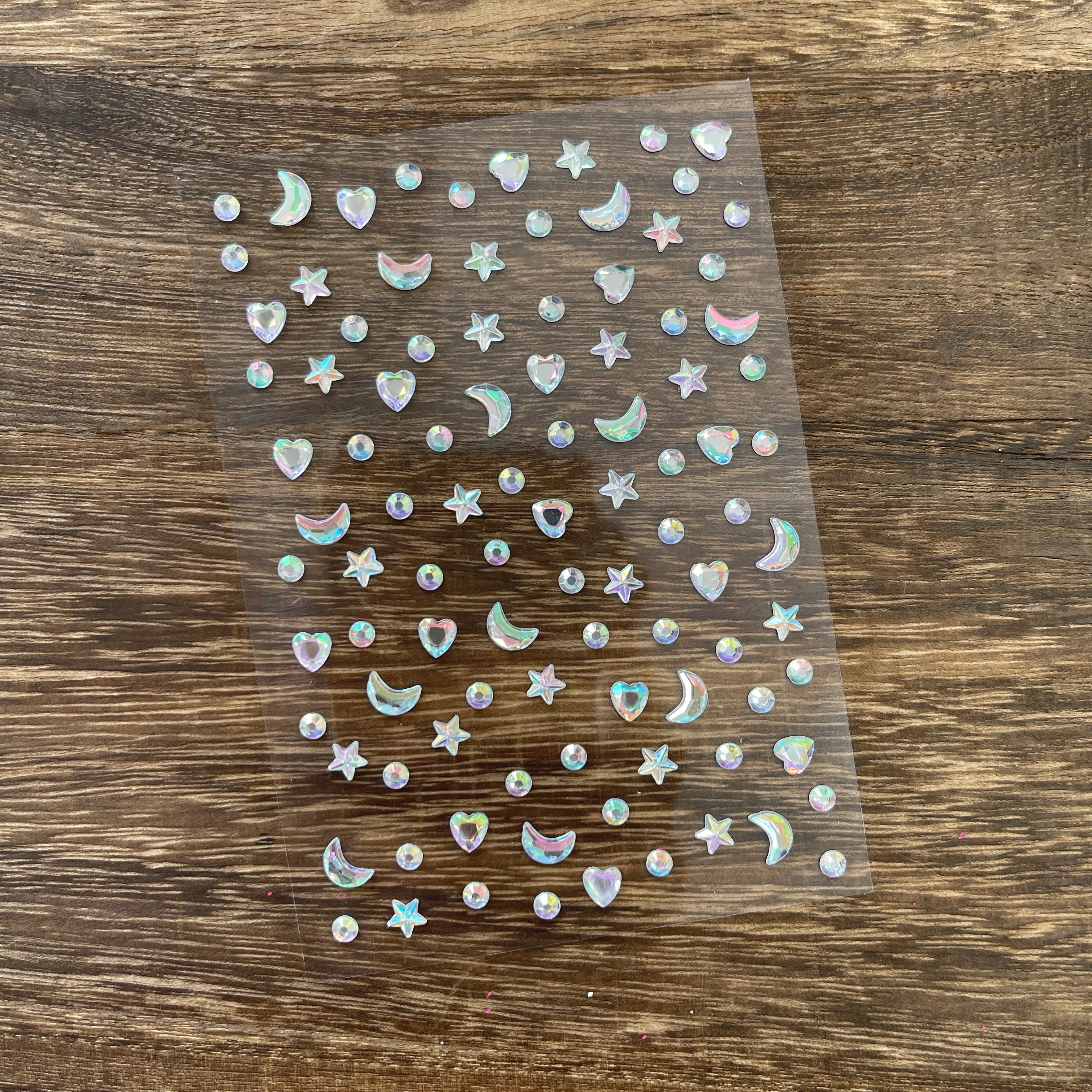 1020 Stars moon Sticker 1pcs 1pack