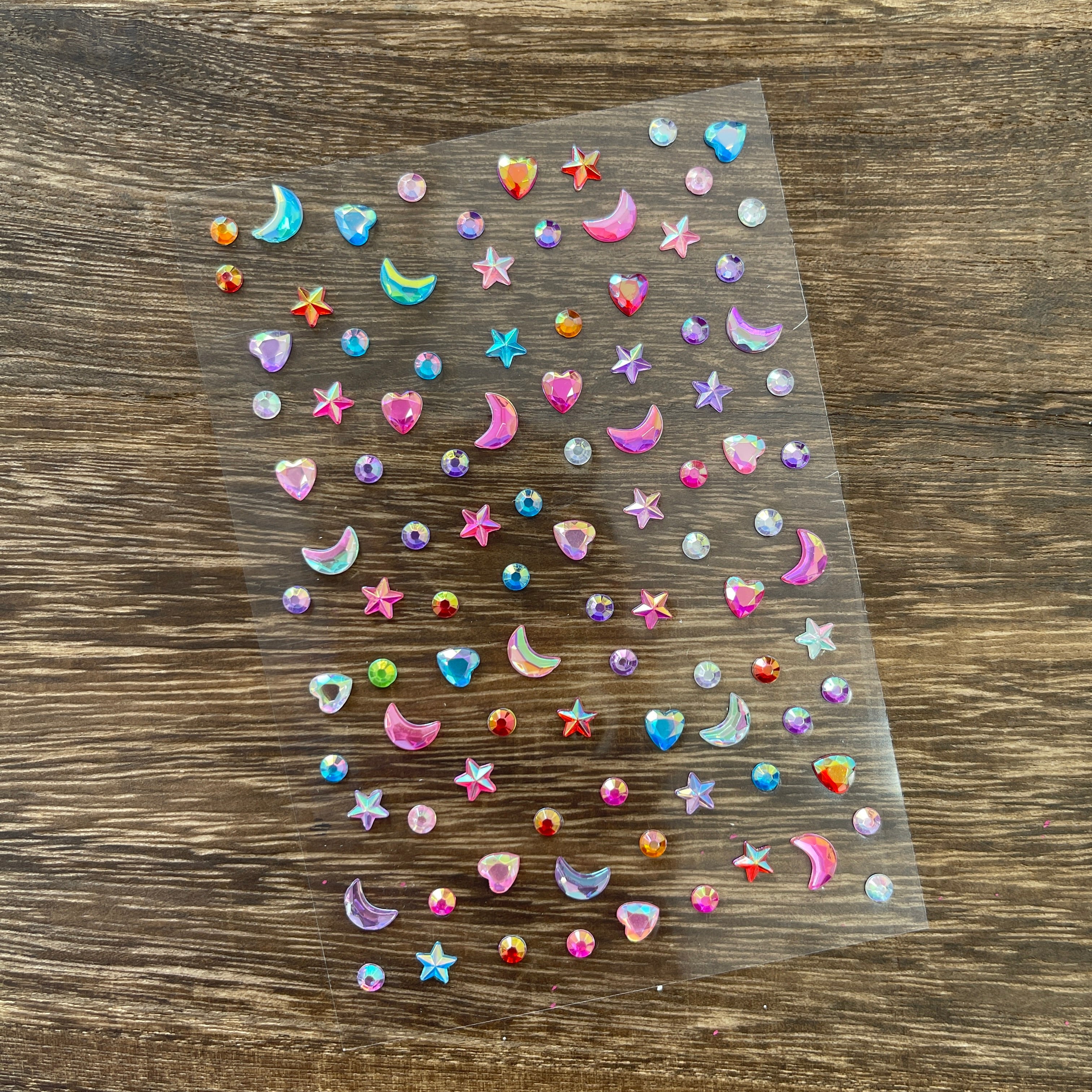 1020 Stars moon Sticker 1pcs 1pack