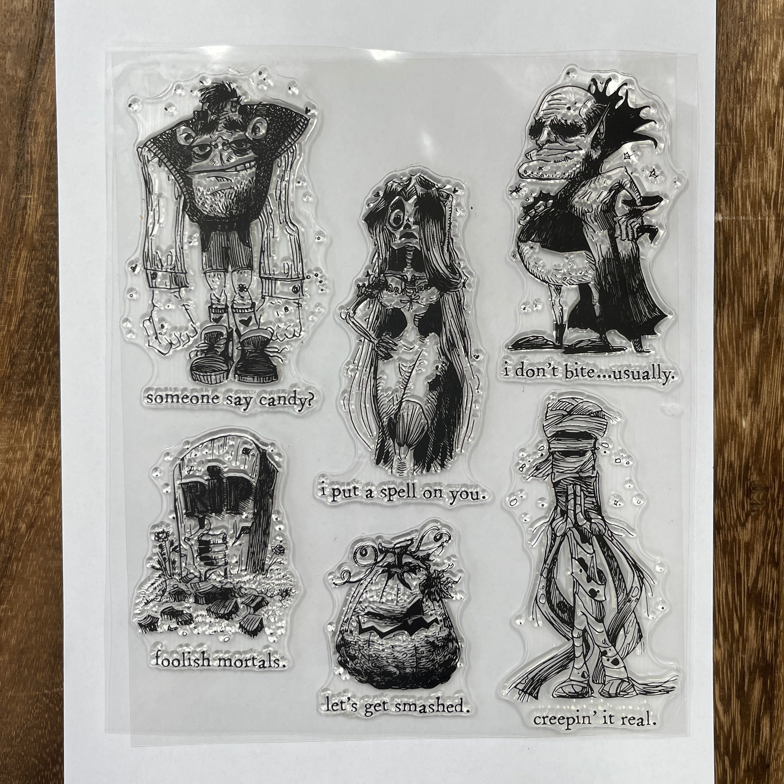 1021 Dark Halloween Clear Stamp 18cm*22cm