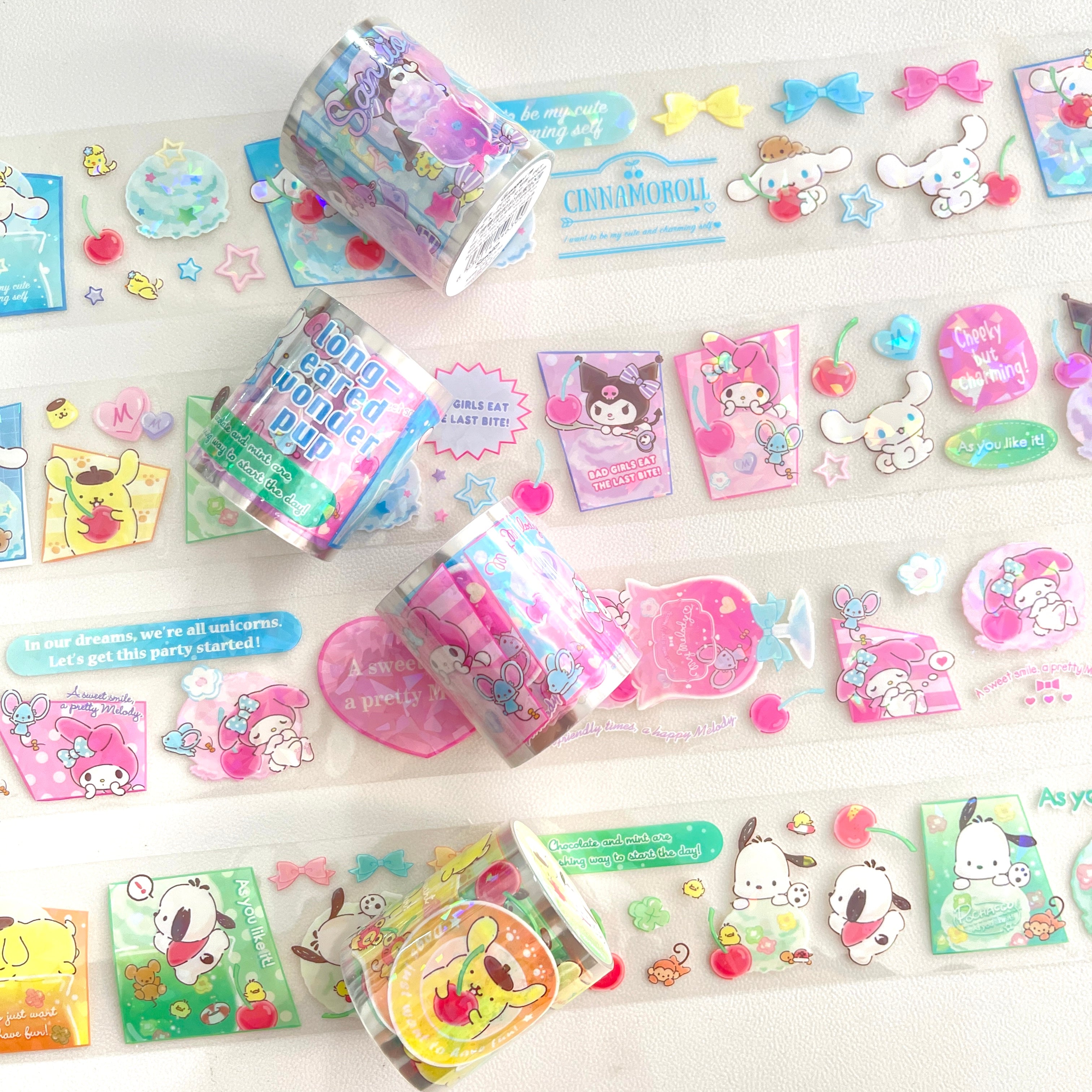 1021 Sanrio Tape Set 4 Rolls