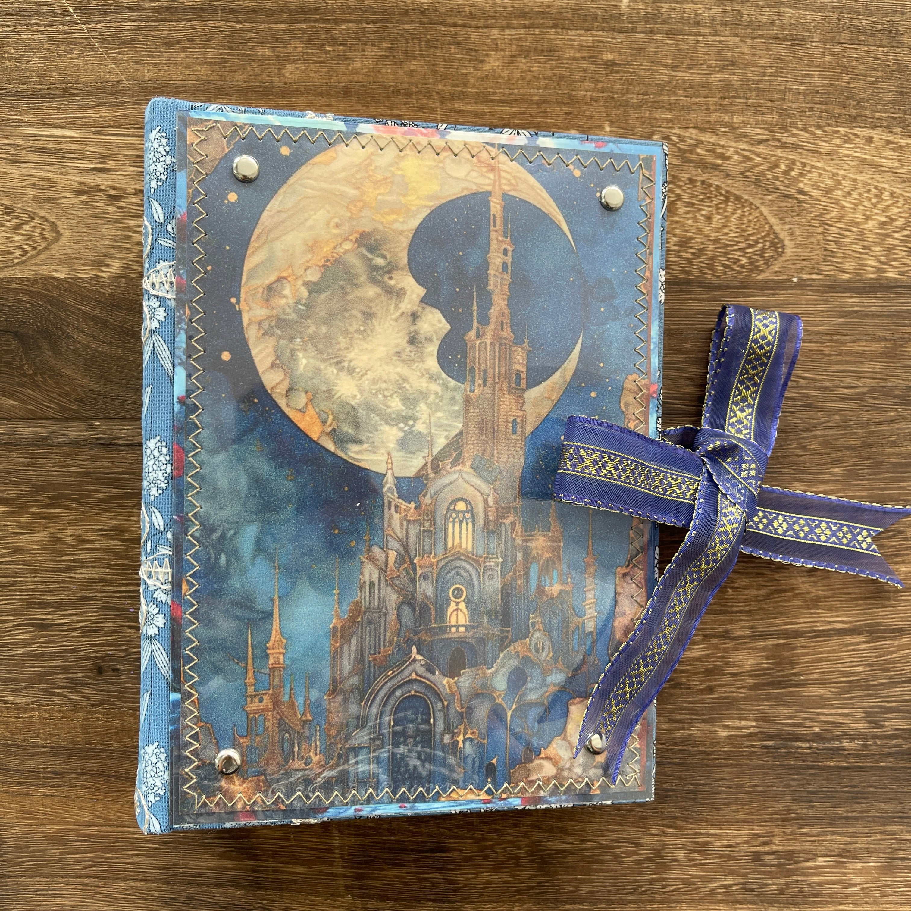 Castle style handmade book*Inside blank page