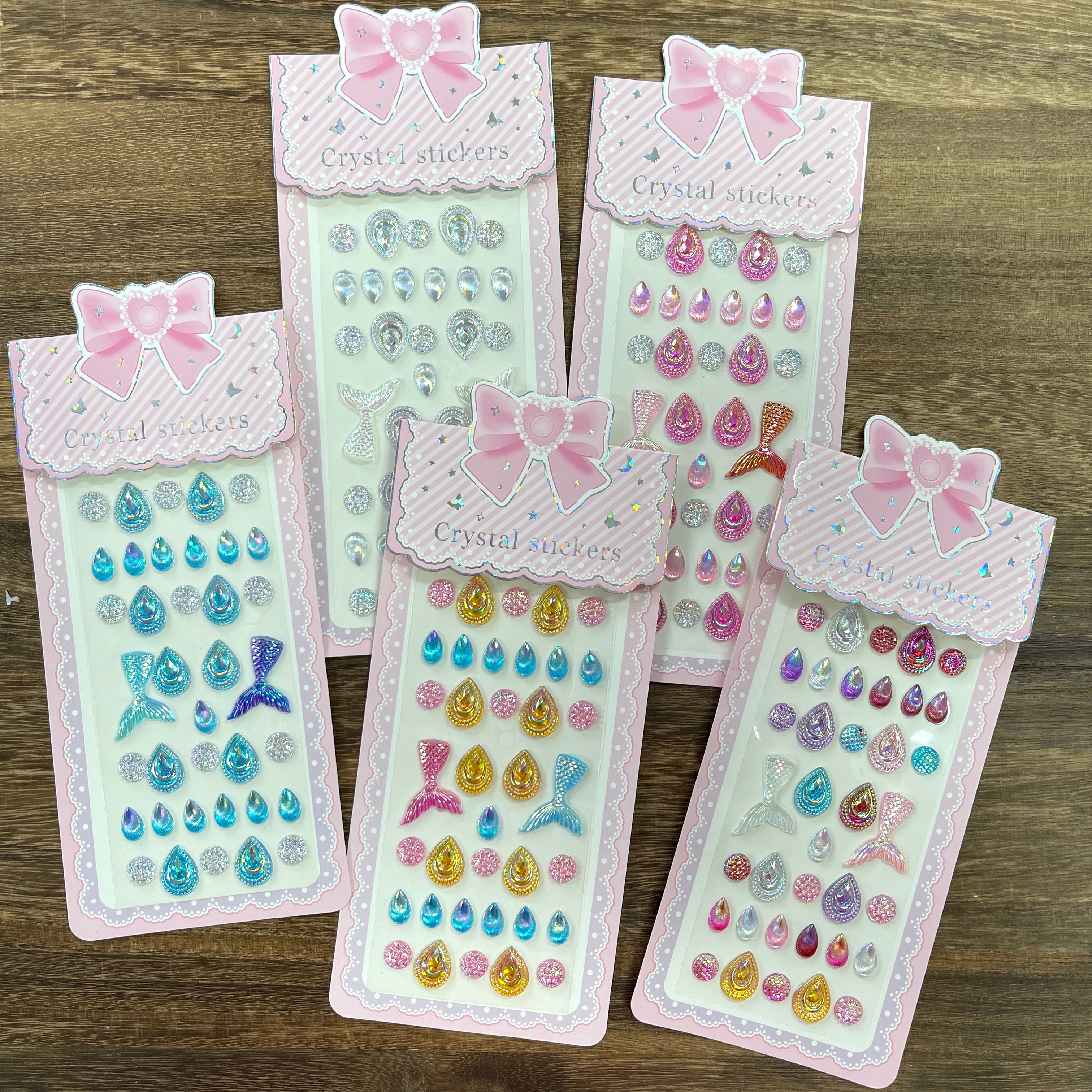 1030 Acrylic Mermaid Tail Diamond Sticker 1 pack 1 pcs