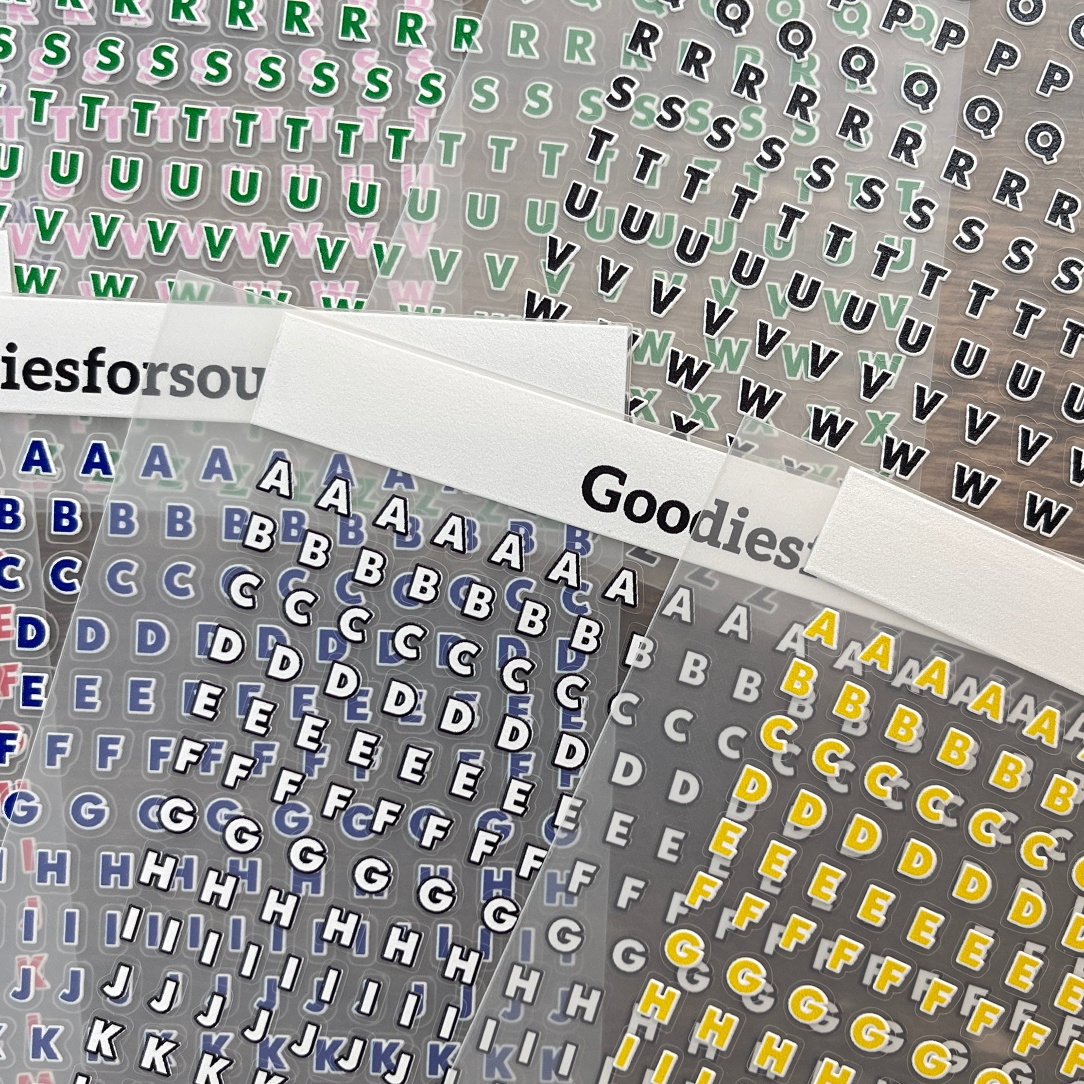 Stroke letter sticker *can be stored in A5 binder