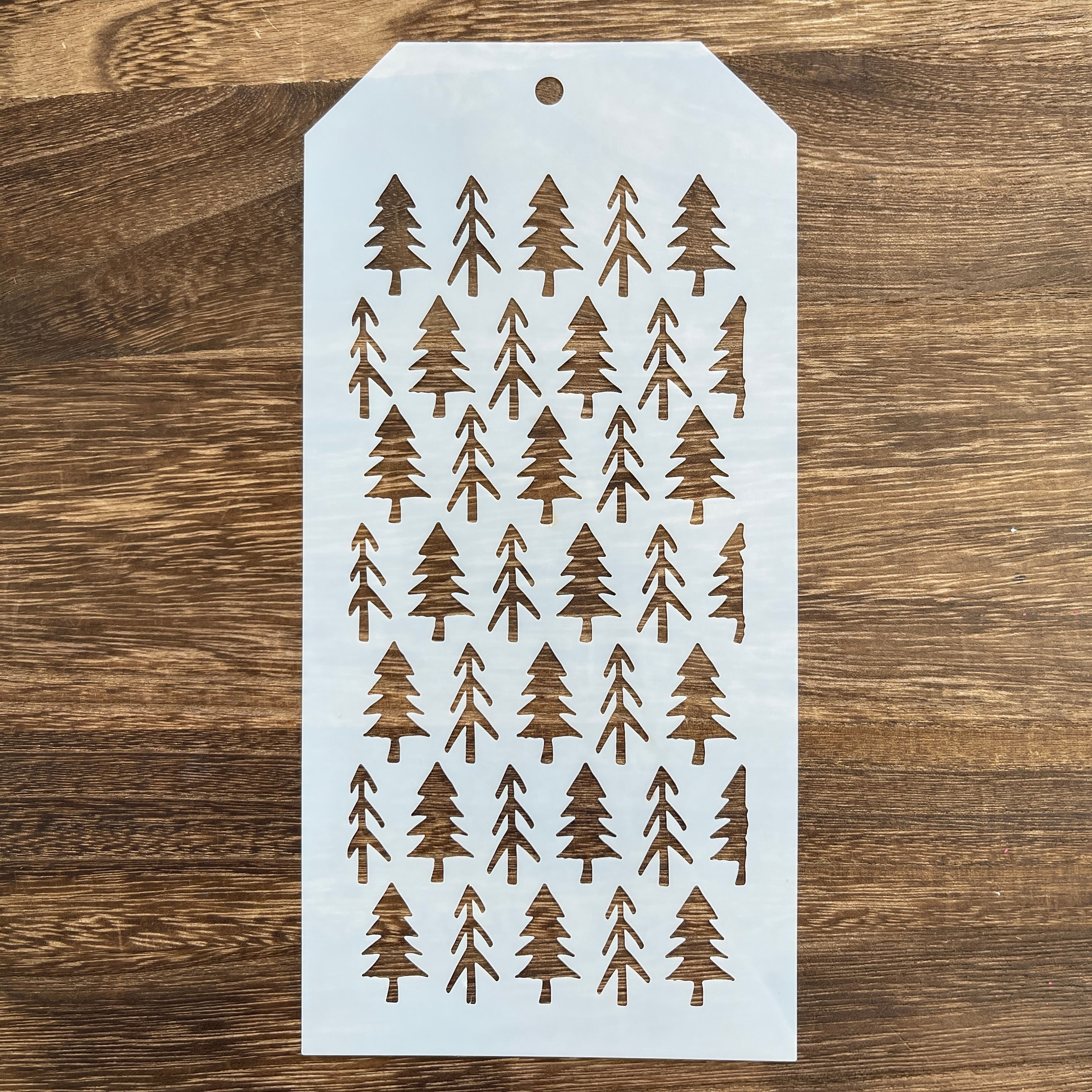 1110 Christmas tree pattern stencil 10.5CM*21.5CM