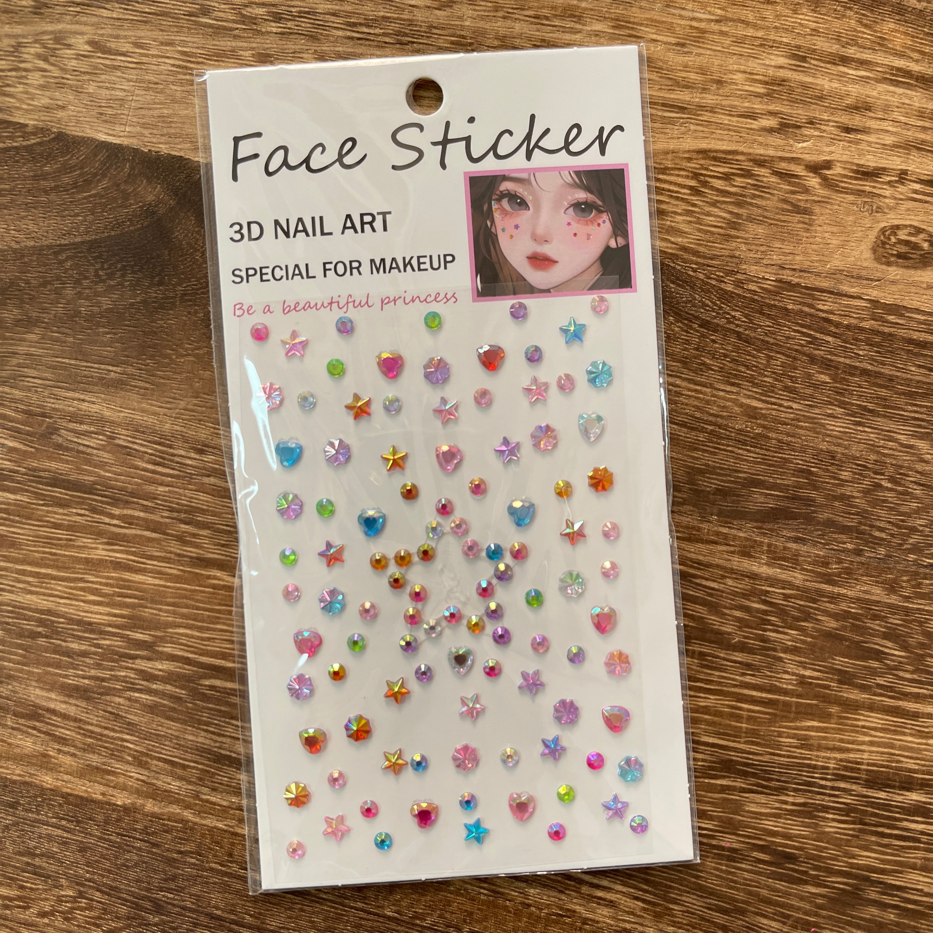 1110 Acrylic Star Diamond Sticker 1 pack 1 pcs