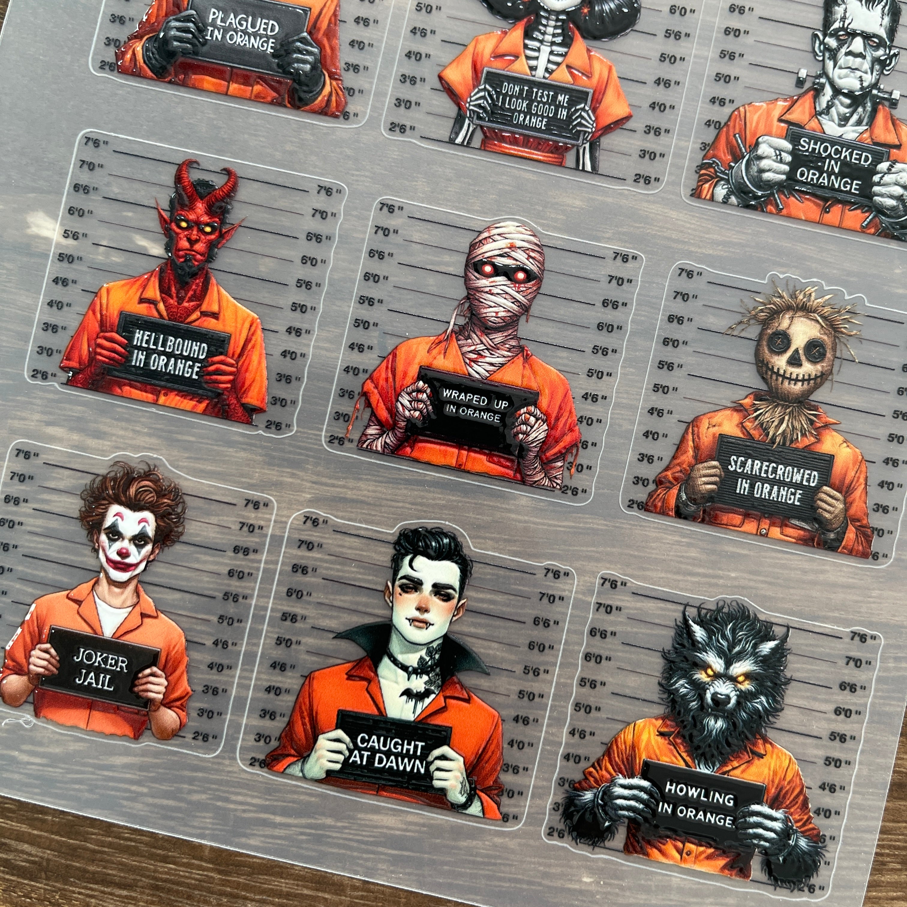 3D Prisoner PET Stickers 1pcs