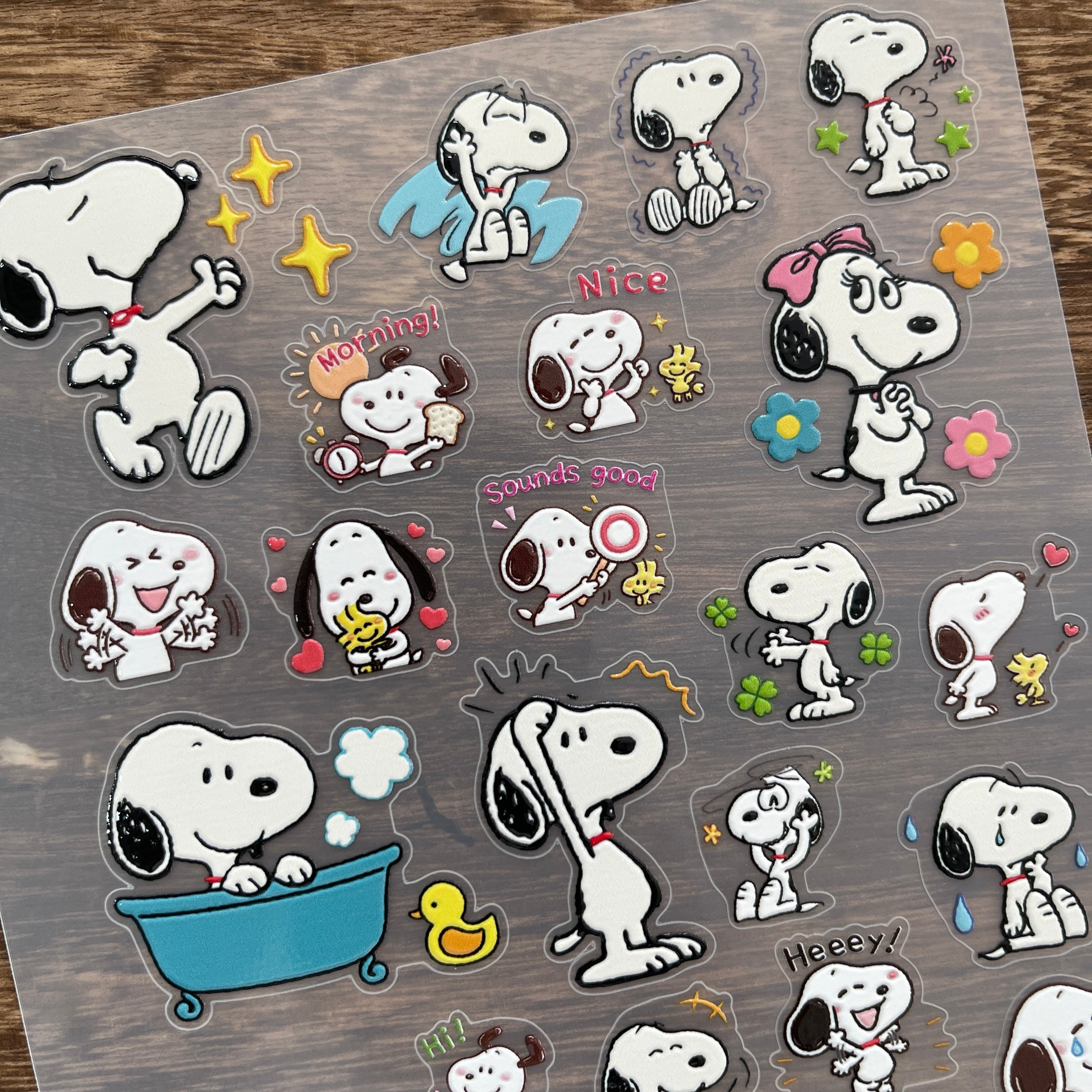 3D Snoopy the puppy PET Stickers 1pcs