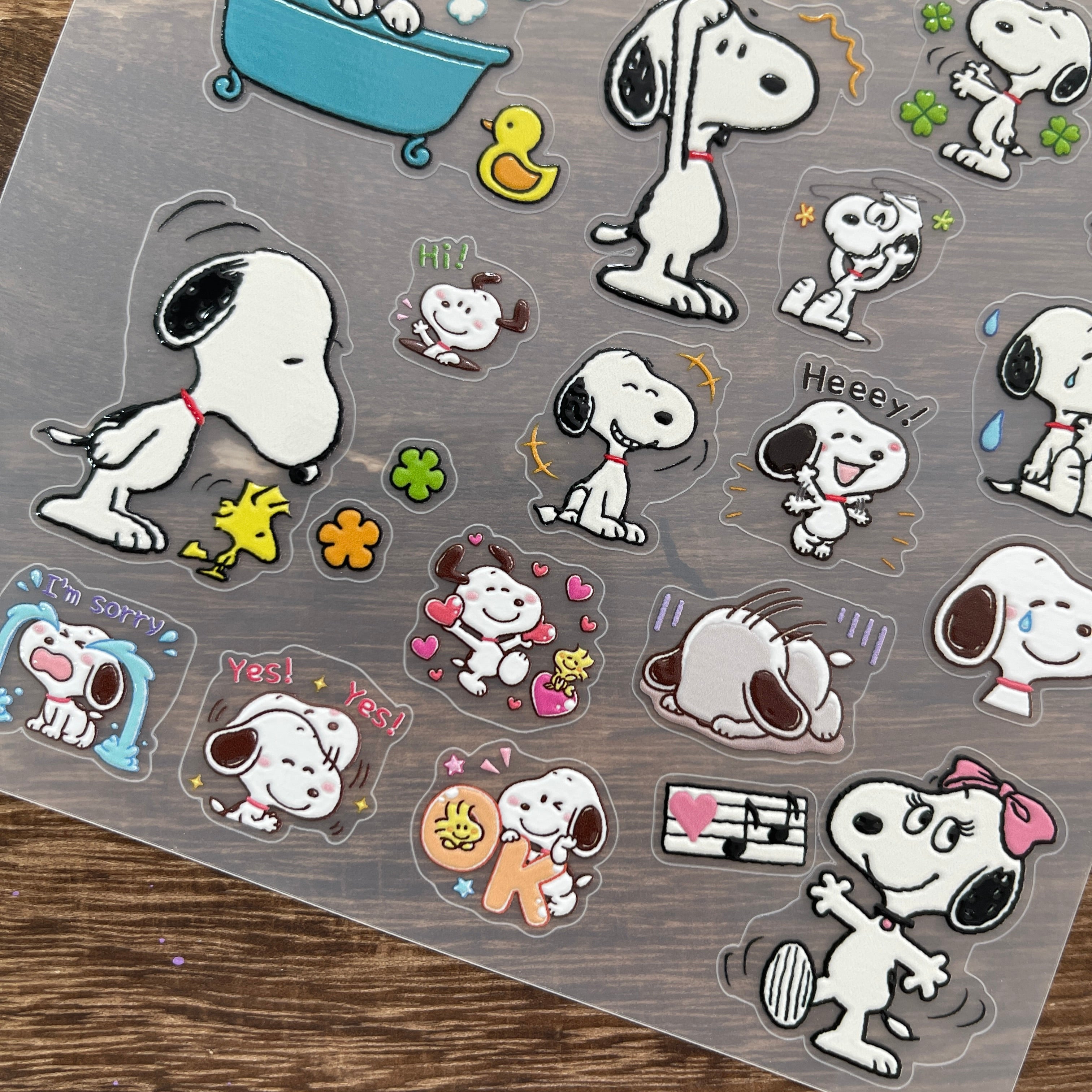 3D Snoopy the puppy PET Stickers 1pcs
