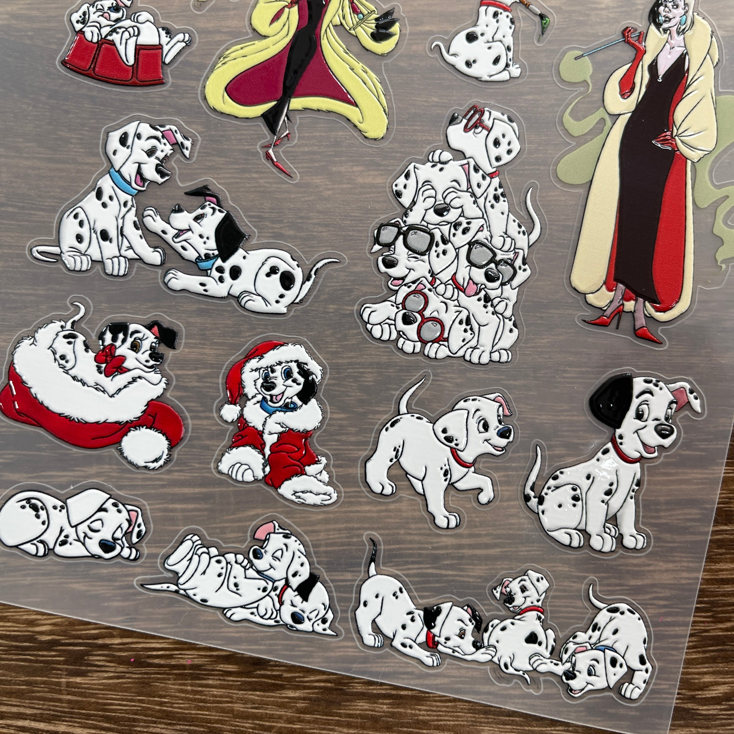 3D 101 dalmatians PET Stickers 1pcs