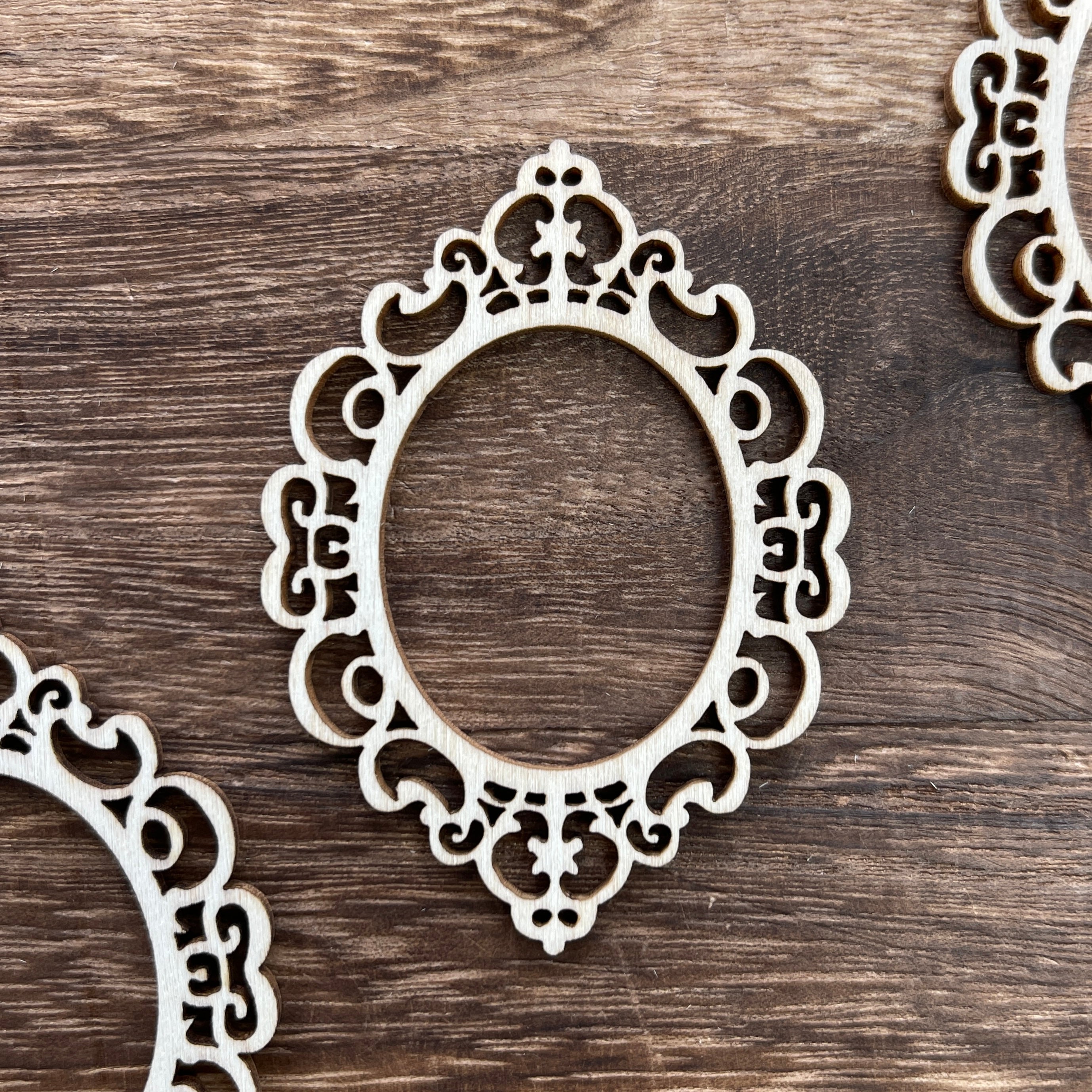 Vintage wooden photo frame 1 pack 3 pcs 7cm*5cm