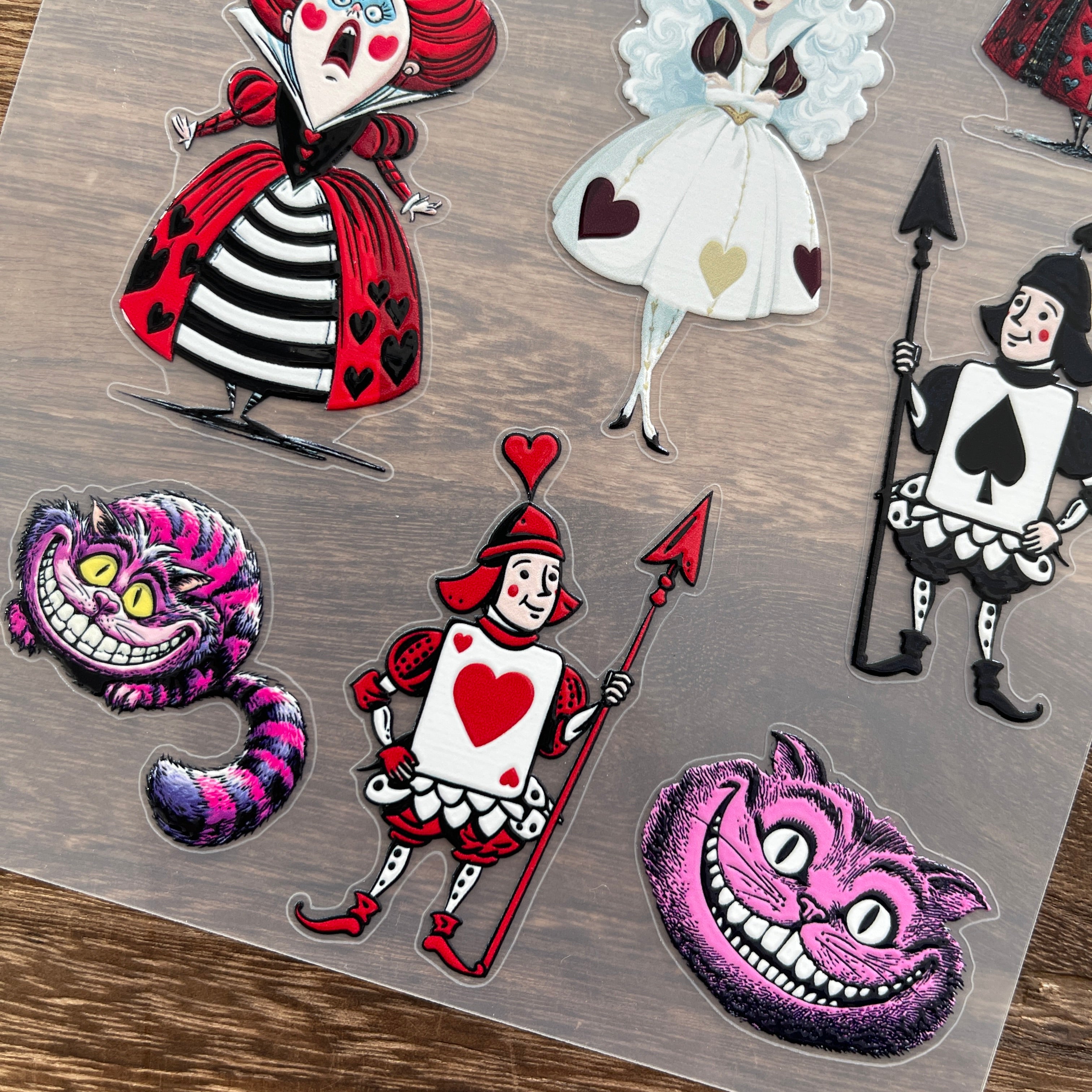 3D Alice in Wonderland PET Stickers 1pcs
