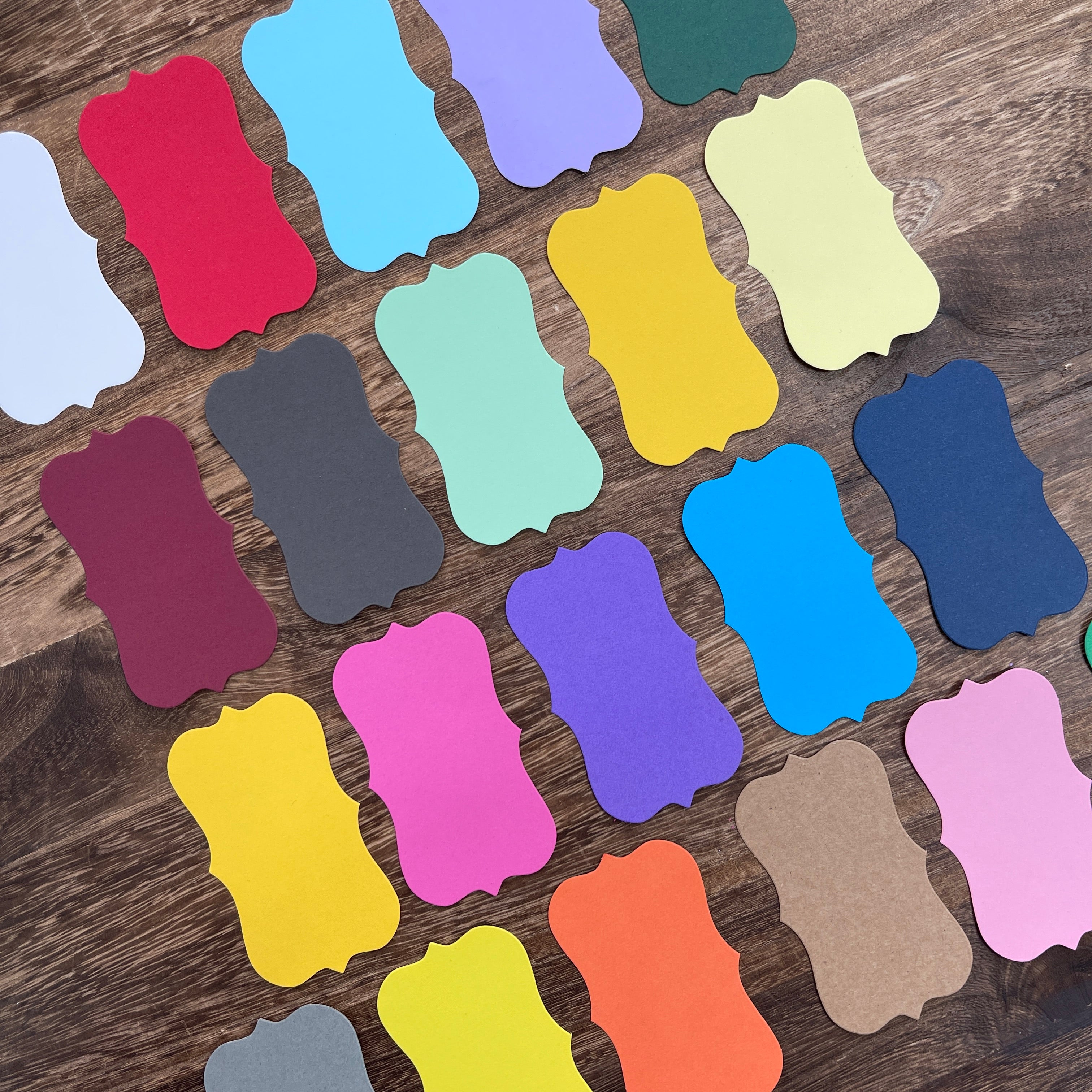 1201 Colorful wave card 200 pcs 1pack 5cm*9cm