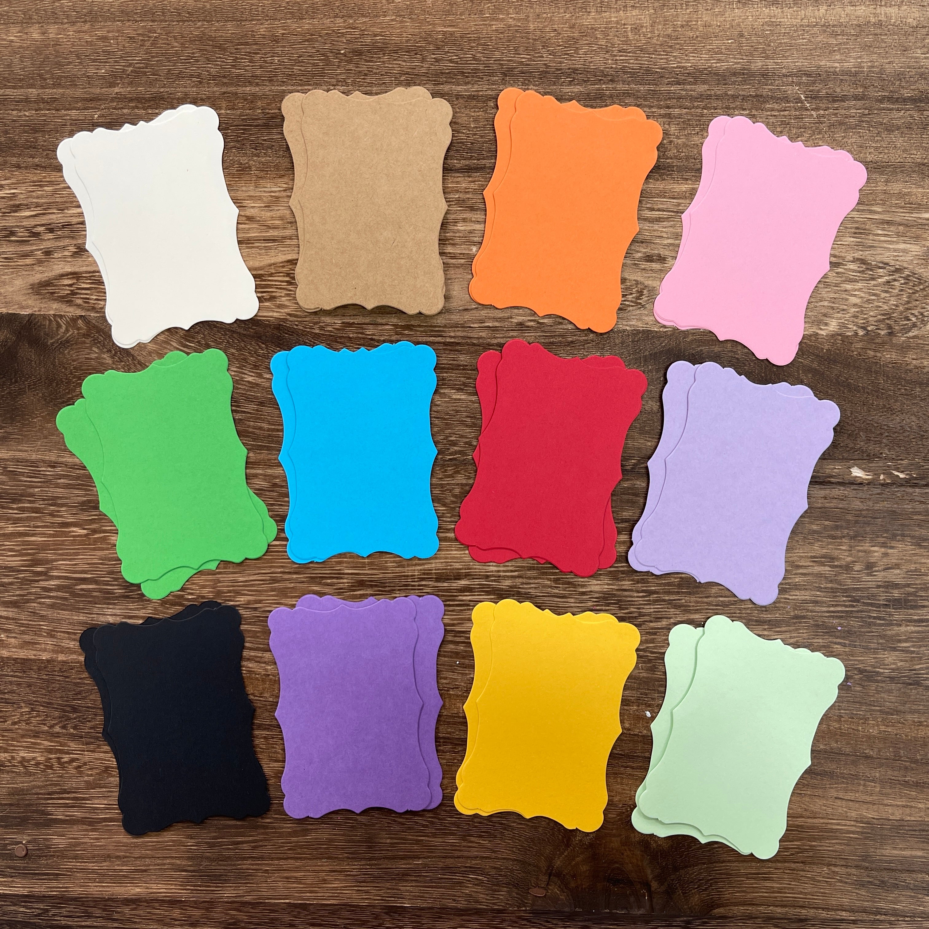 1202 Colorful wave card 24 pcs 1pack 6cm*8.5cm