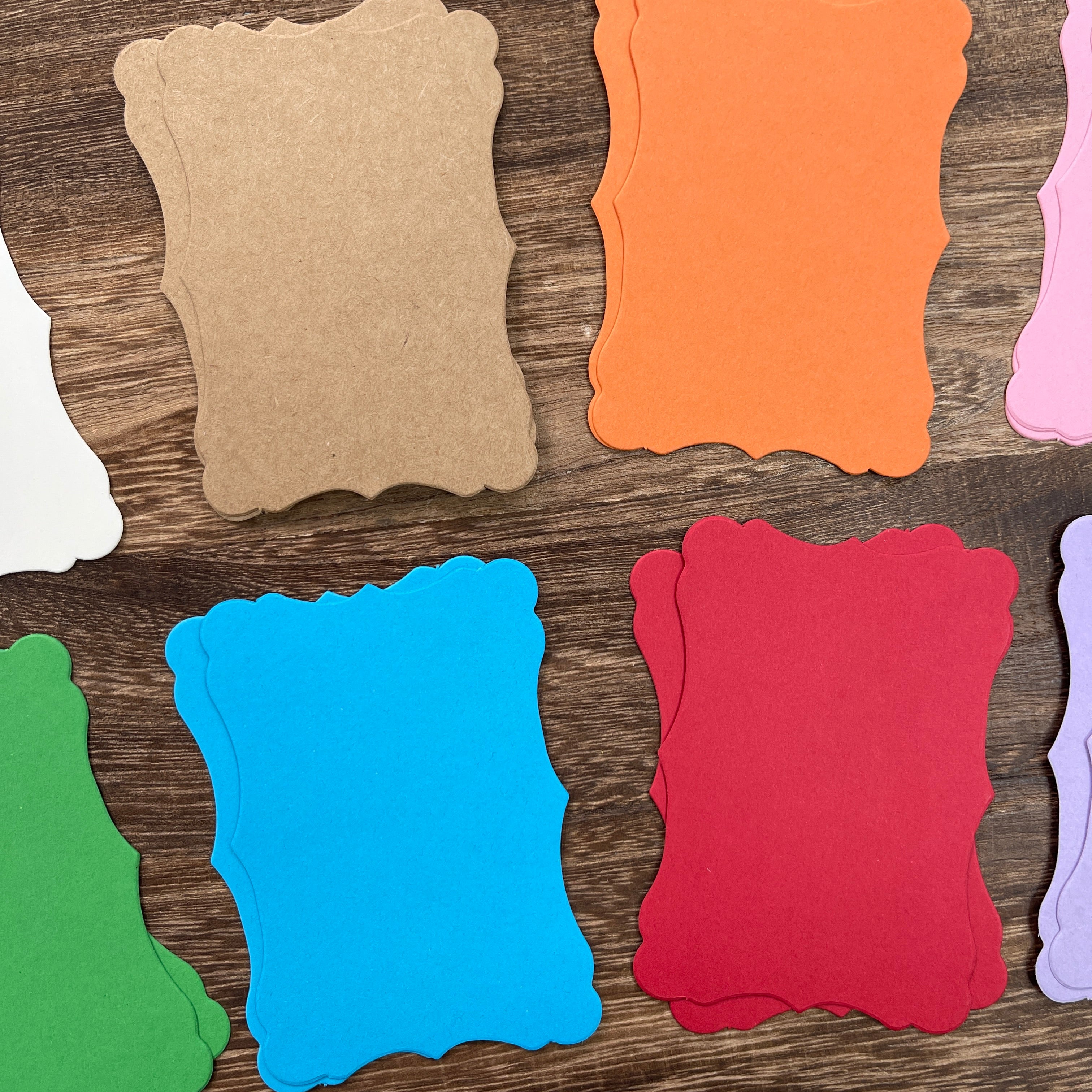 1202 Colorful wave card 24 pcs 1pack 6cm*8.5cm