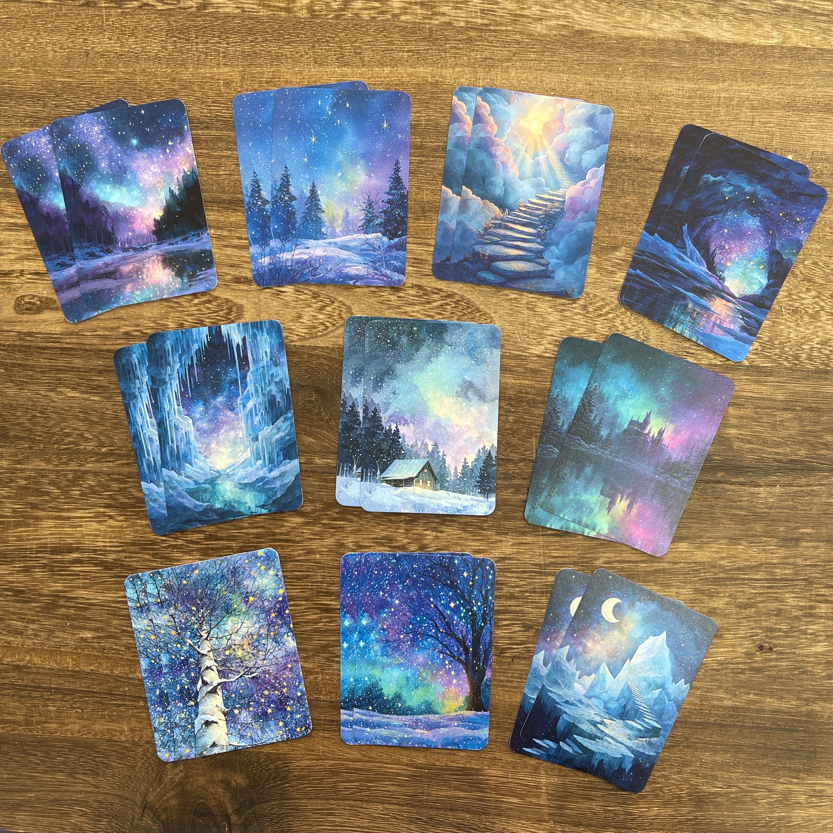 Fantasy night background ATC cards 1 pack 20pcs 2.5*3.5 inch