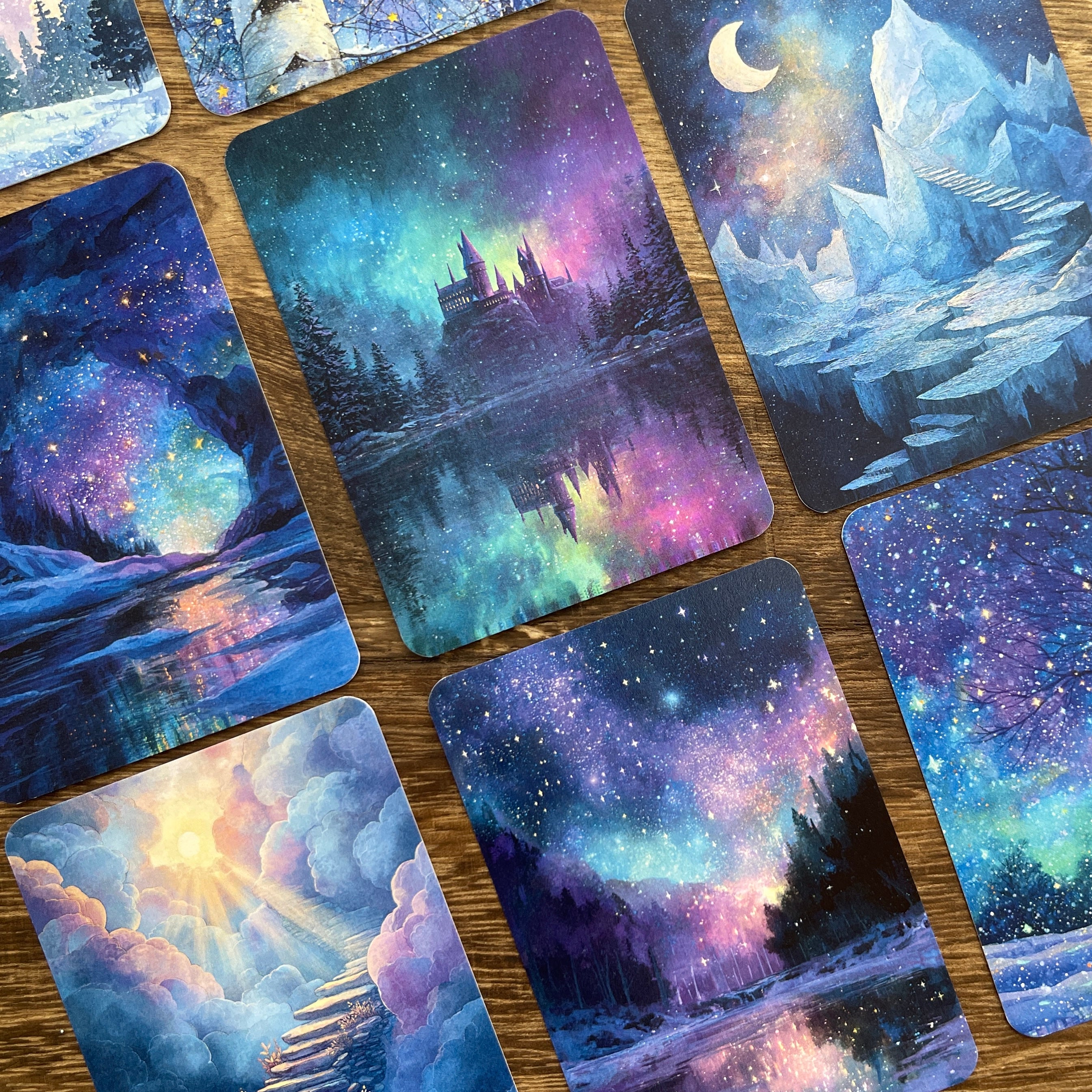 Fantasy night background ATC cards 1 pack 20pcs 2.5*3.5 inch