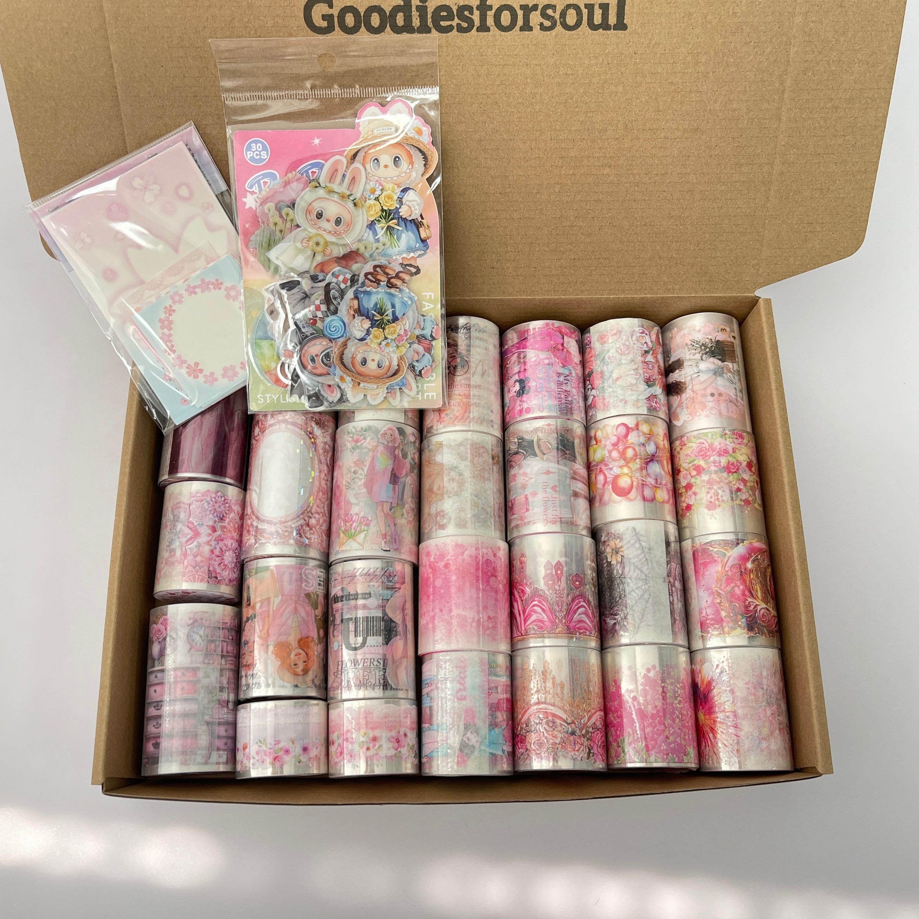 1209 B114 Pink journaling supplies mixed bundle