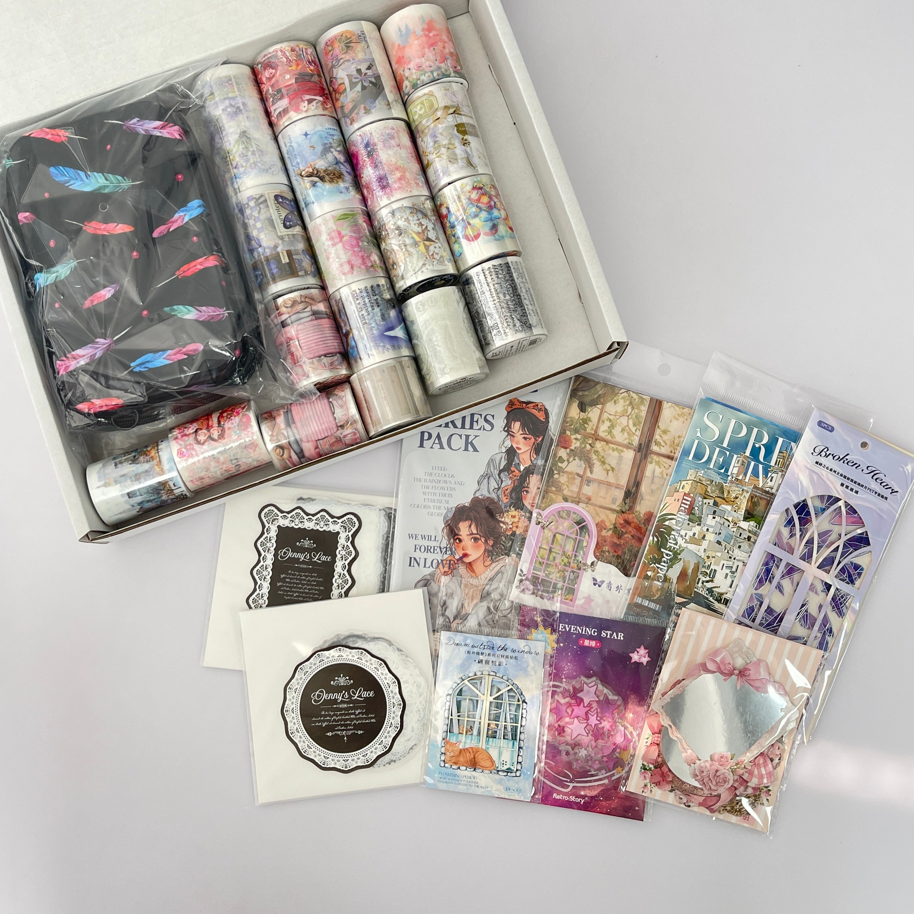 1209 B116 Colorful journaling supplies mixed bundle