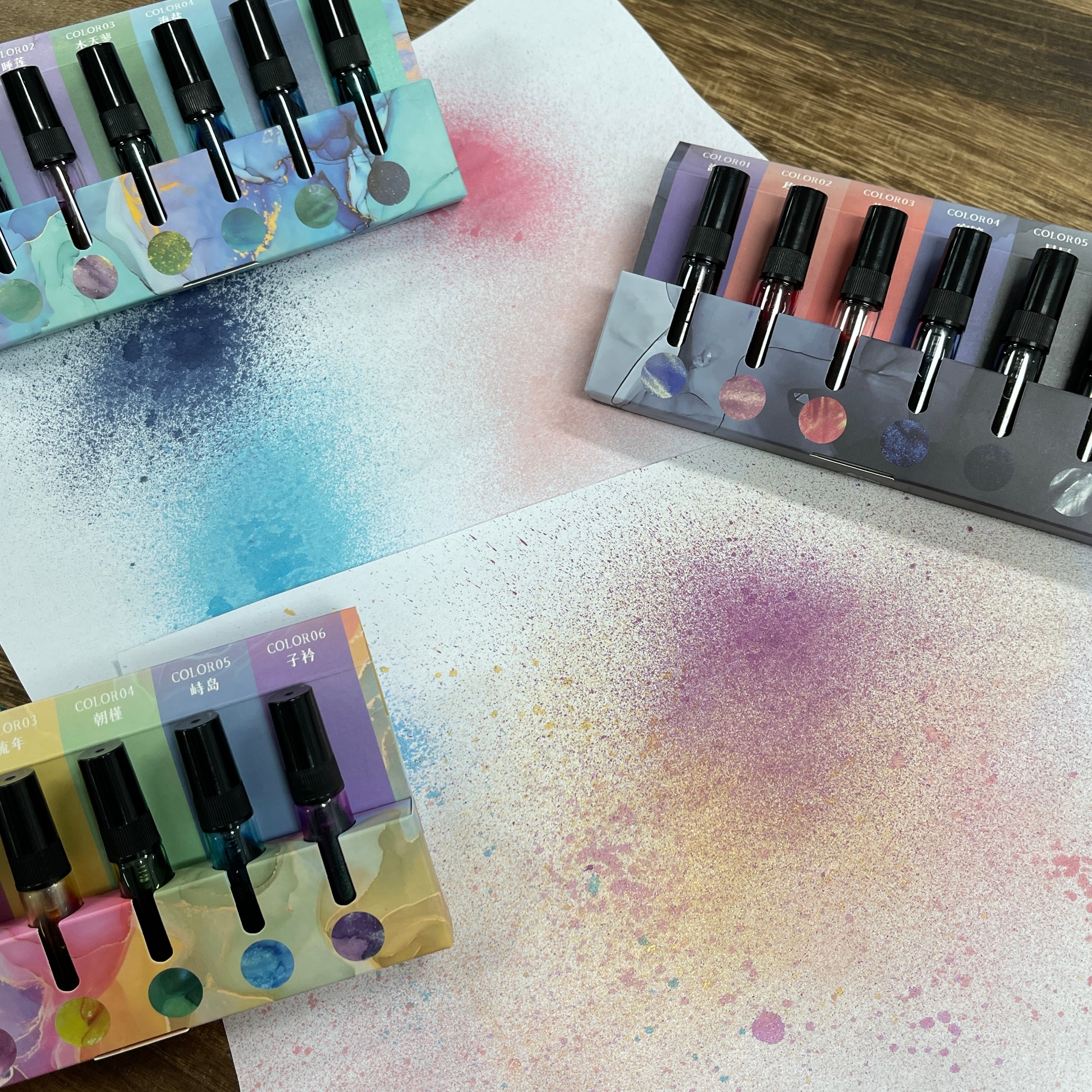 1211 Alcohol Ink spray 1 Set 18 colors Vibrant Colors