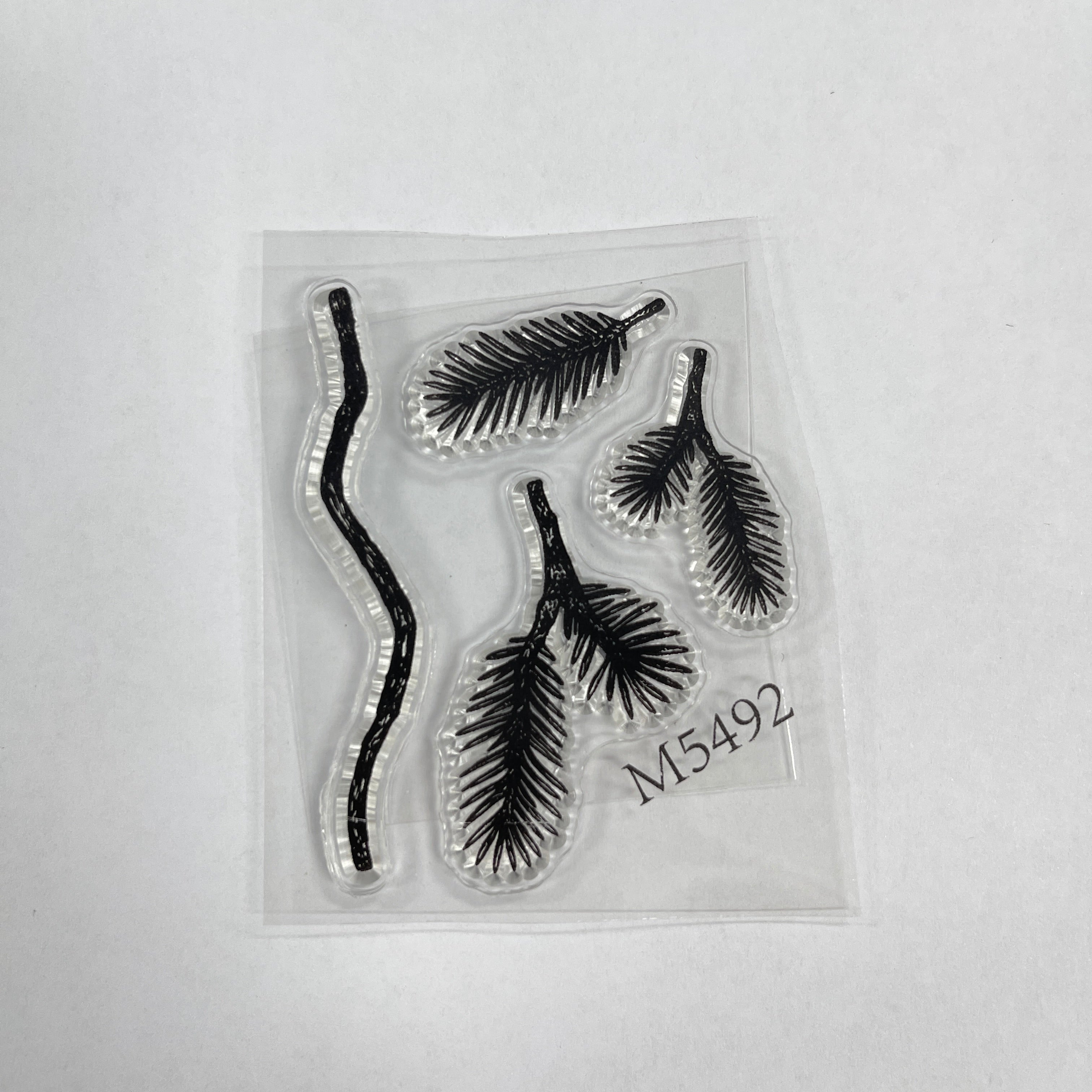 1216 Pine leavess Clear Stamp 5.2cm*6.5cm