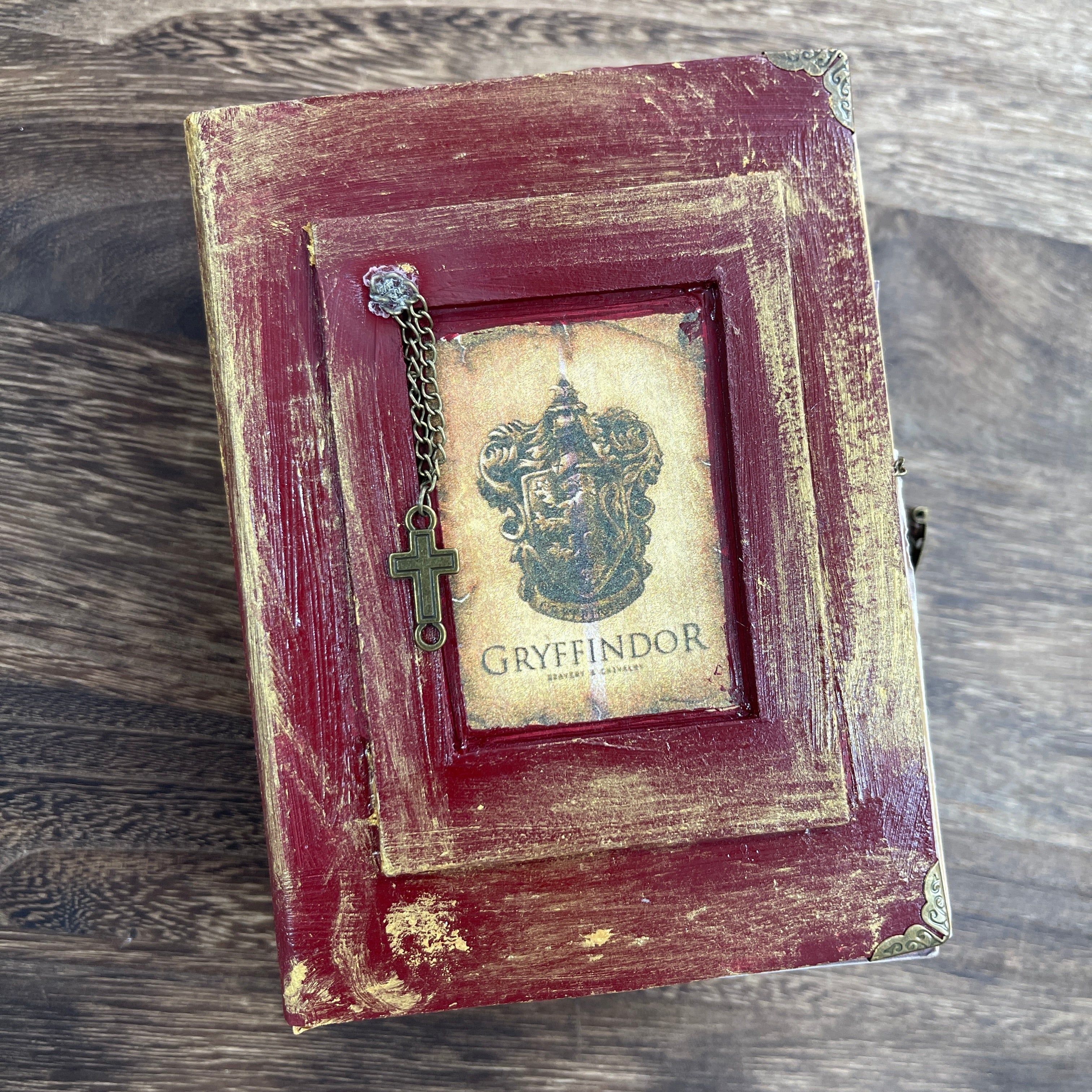 Gryffindor style handmade book