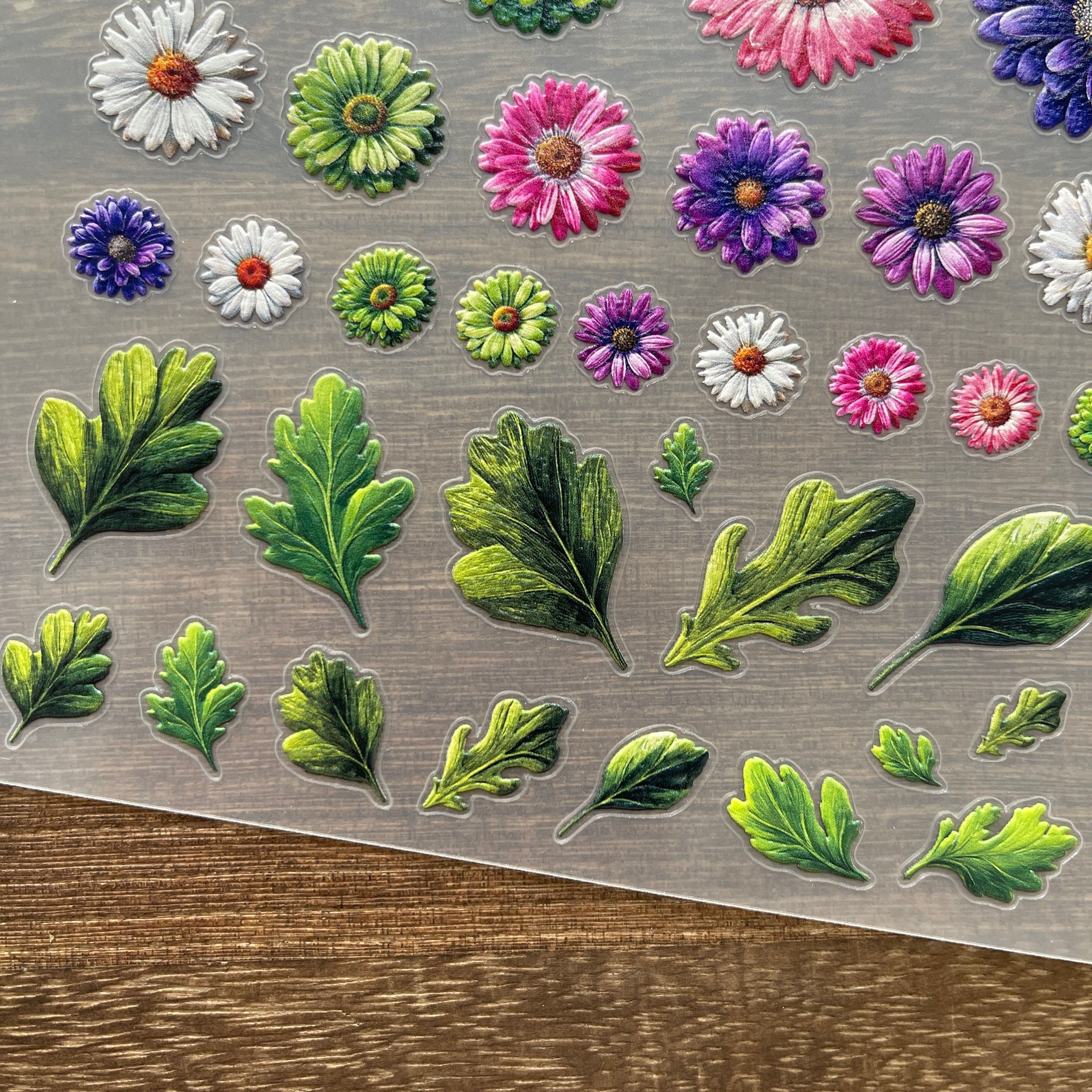 3D Daisy PET Sticker 1 Pcs