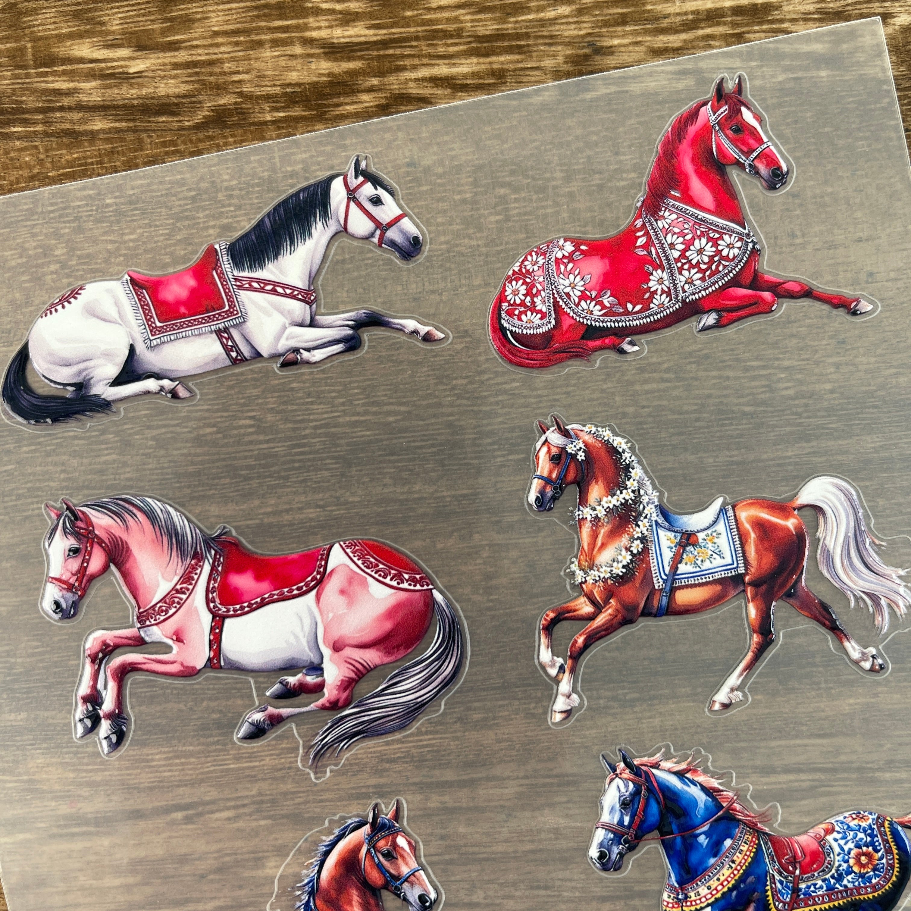 3D Horse PET Sticker 1 Pcs